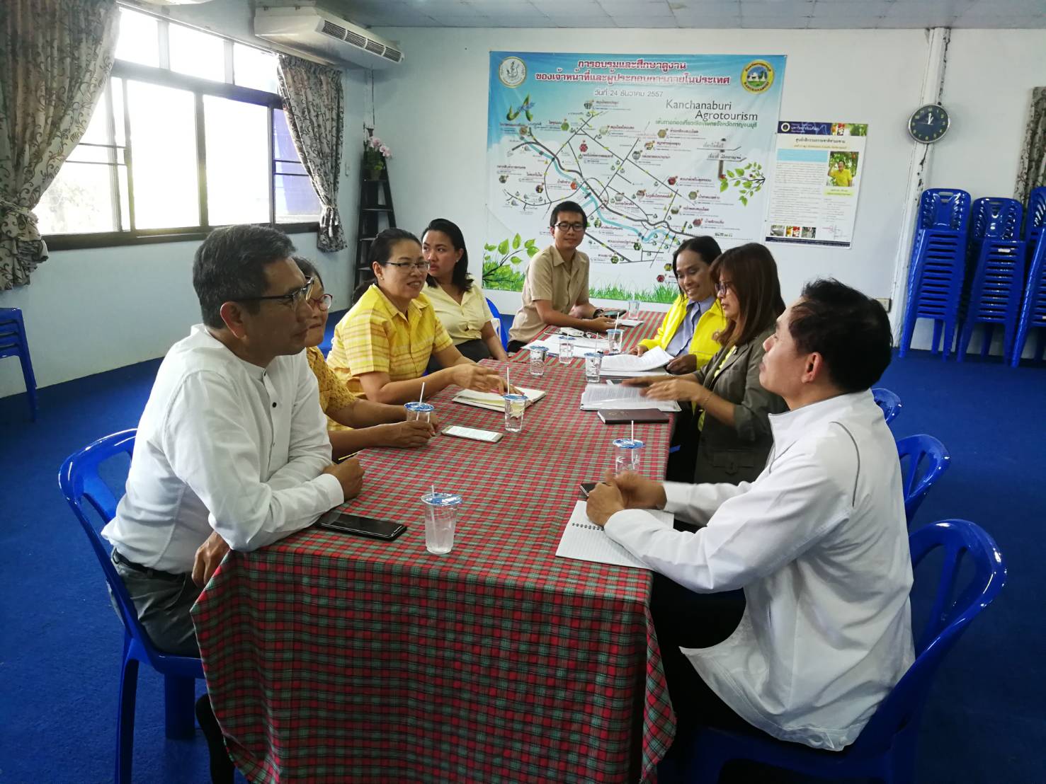 CDD@KAN>>>คณะติดตามจากกรมฯ ลงพื้นที่ศูนย์กสิกรรมธรรมชาติ ติดตามประชารัฐ