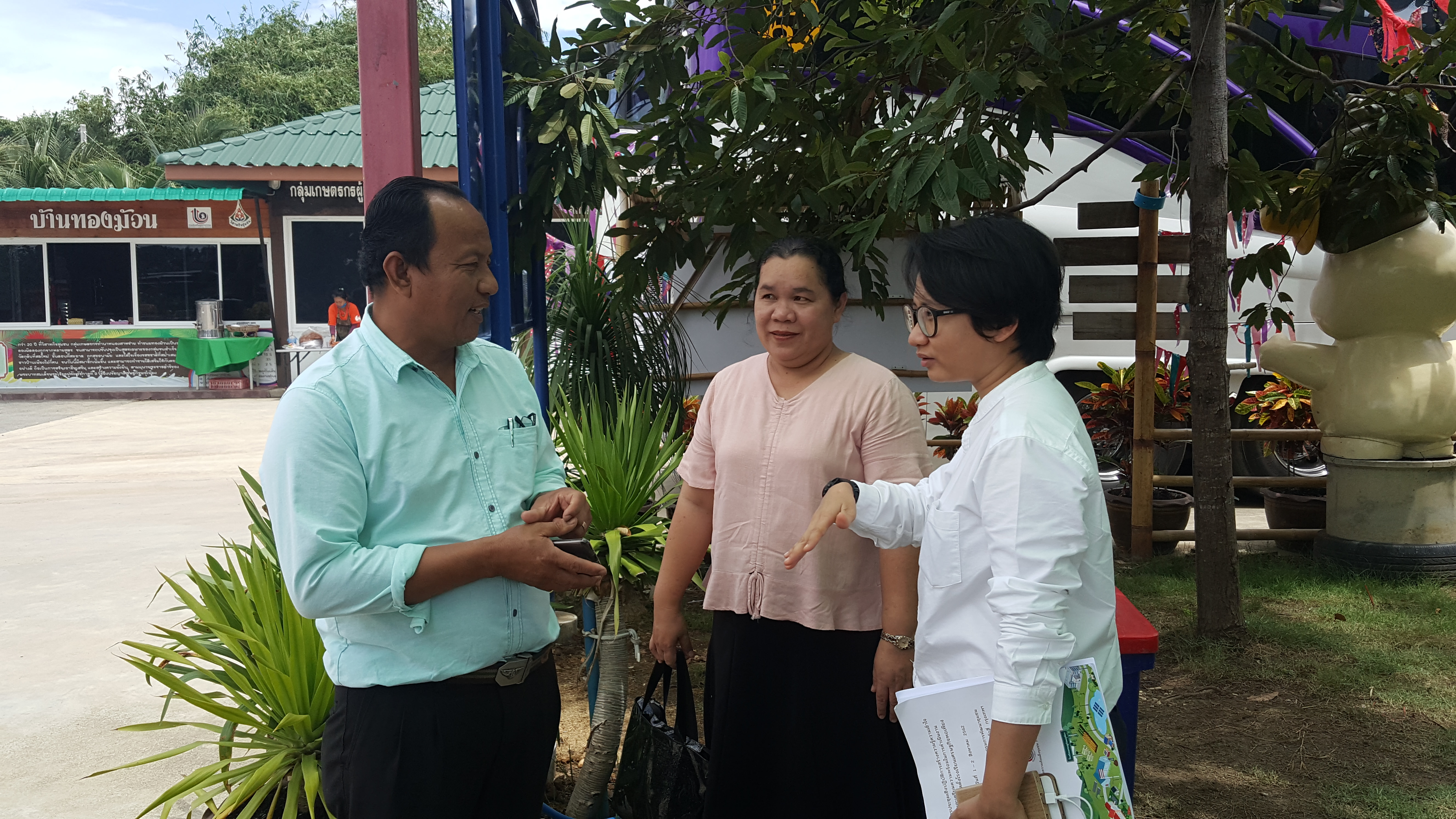 CDD@KAN>>>สำนักงานเสริมสร้างความเข้มแข็งชุมชน กรมการพัฒนาชุมชน ลงพื้นที่ติดตามโรงเรียนเศรษฐกิจพอเพียงบ้านหนองทราย