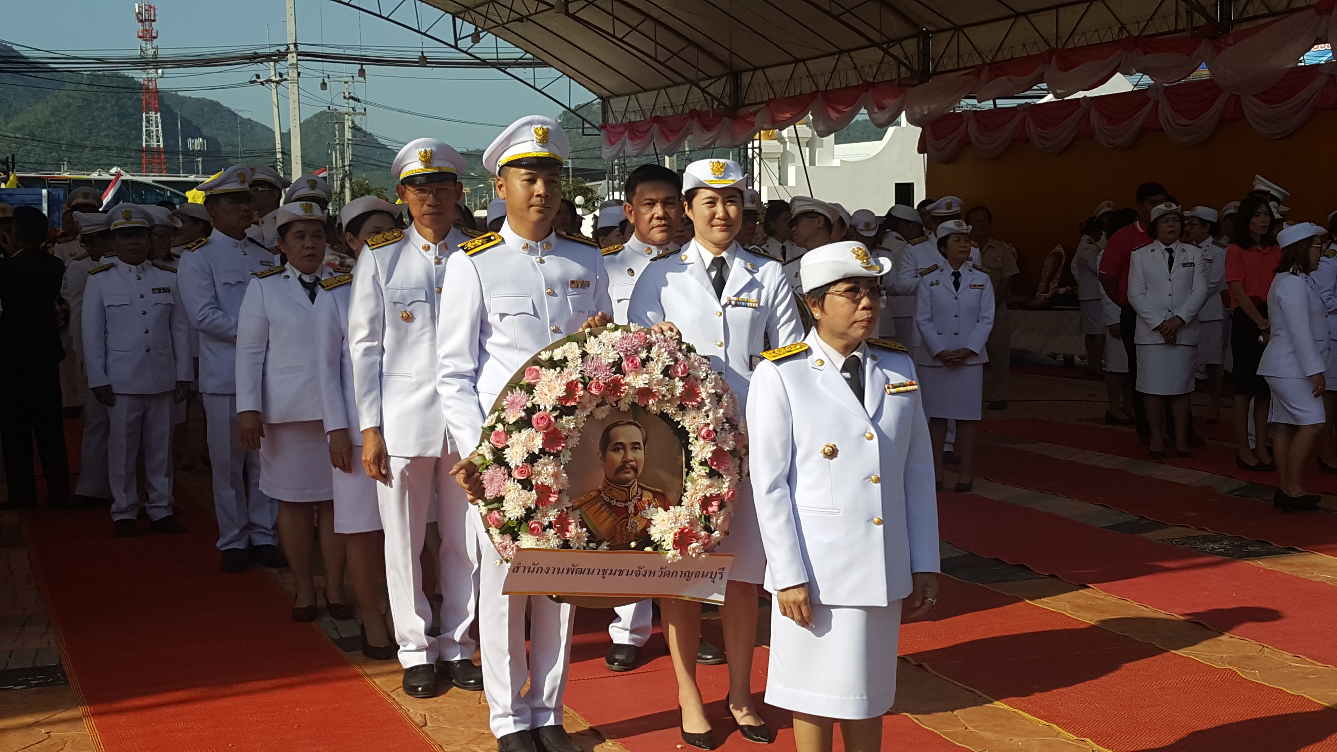 CDD@KAN>>>พัฒนาชุมชนกาญจน์ ร่วมพิธีเนื่องในวันปิยมหาราช
