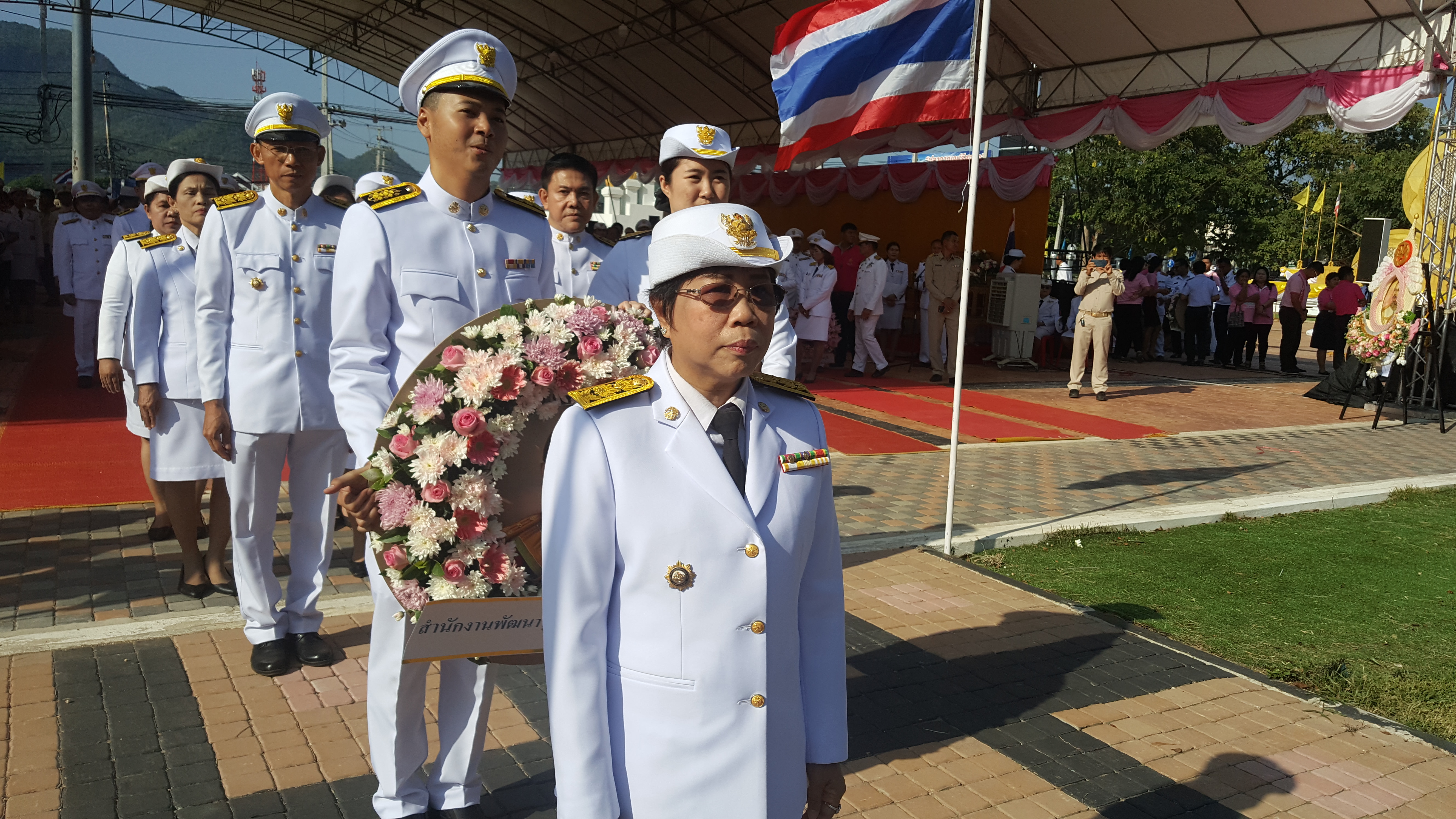 CDD@KAN>>>พัฒนาชุมชนกาญจน์ ร่วมพิธีเนื่องในวันปิยมหาราช