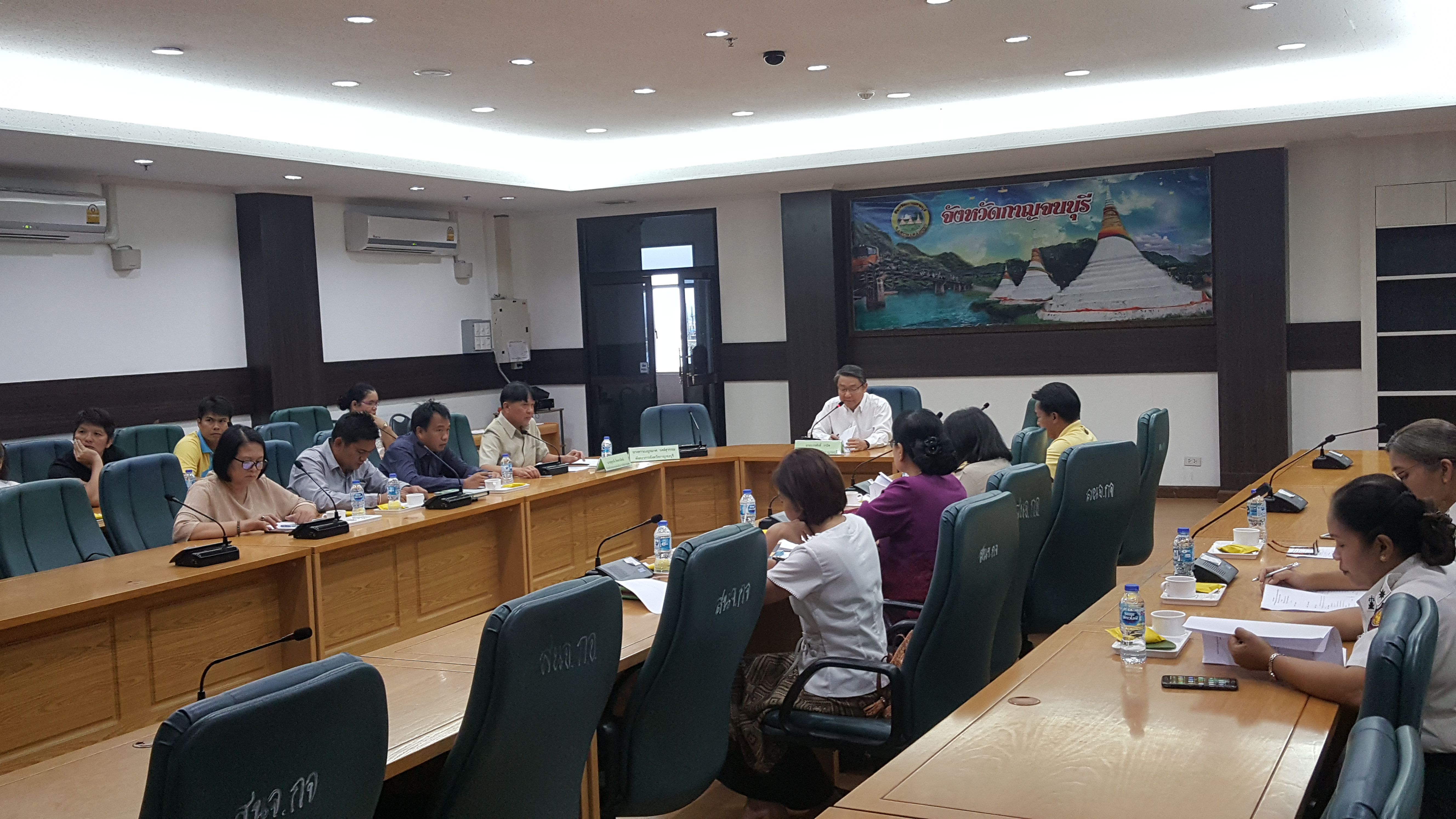 CDD@KAN>>>การประชุมคณะทำงานรับผิดชอบและสนับสนุนการจัดกิจกรรมบริเวณเวทีกลาง ในงานสัปดาห์สะพานข้ามแม่น้ำแควและงานกาชาดจังหวัดกาญจนบุรี