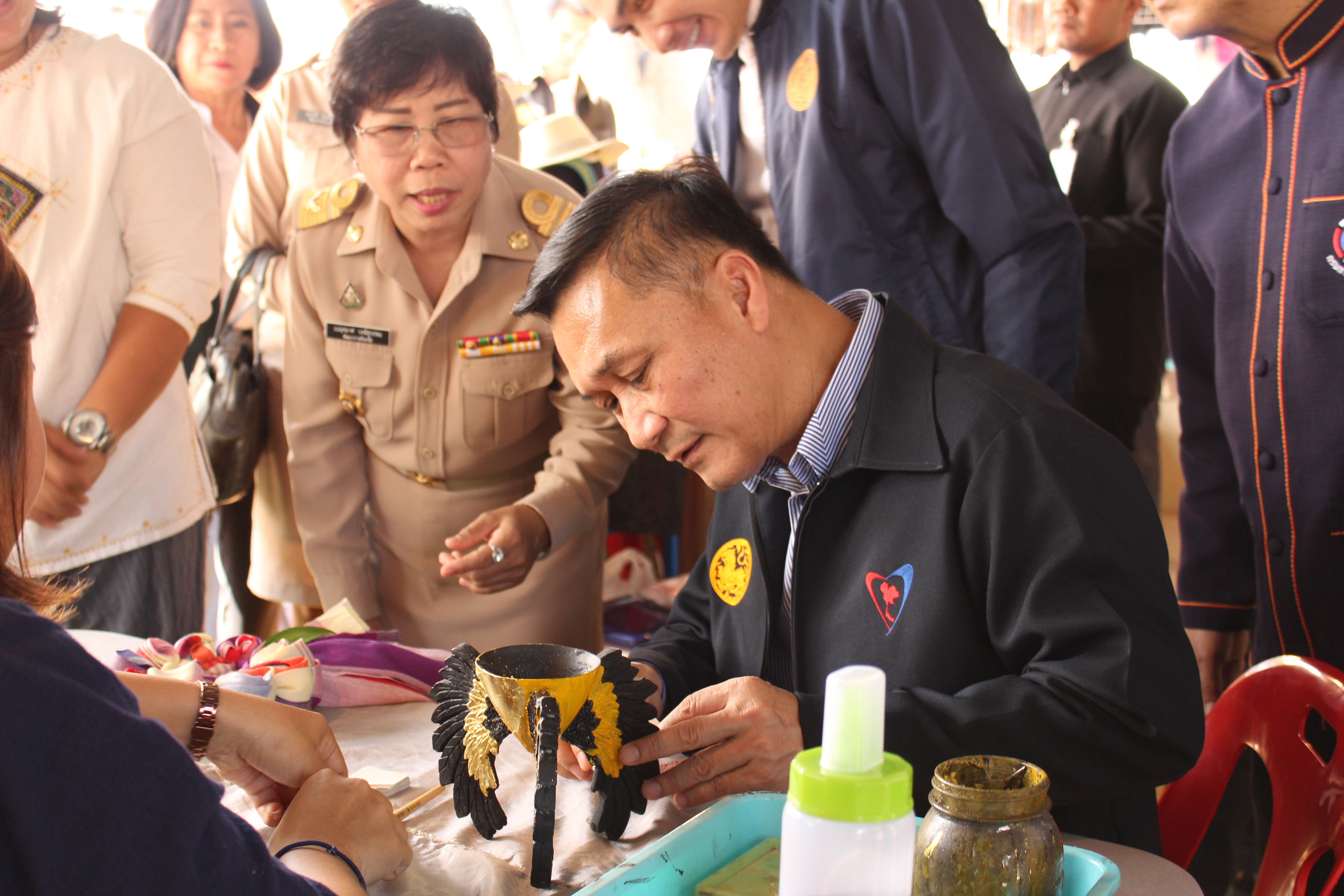 CDD@KAN>>>พัฒนาชุมชนกาญจนบุรีร่วมต้อนรับนายทรงศักดิ์ ทองศรี รัฐมนตรีช่วยว่าการกระทรวงมหาดไทย