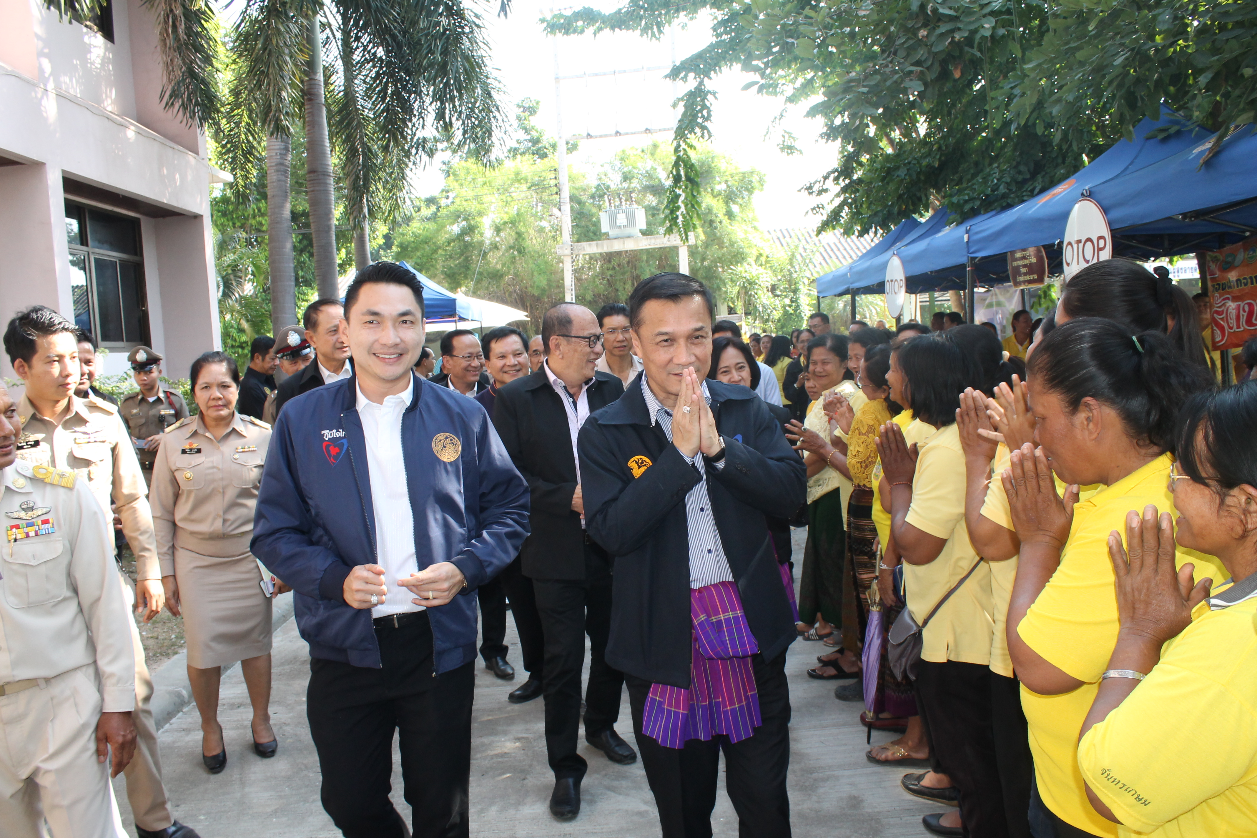 CDD@KAN>>>พัฒนาชุมชนกาญจนบุรีร่วมต้อนรับนายทรงศักดิ์ ทองศรี รัฐมนตรีช่วยว่าการกระทรวงมหาดไทย