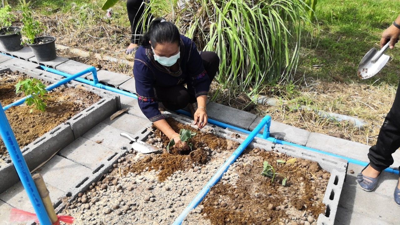 CDD@KAN>>>สตรีกาญจน์ Kick Off โครงการสตรีแบ่งปันรัก ปลูกพืชผักปลอดภัย พร้อมกันทุกพื้นที่