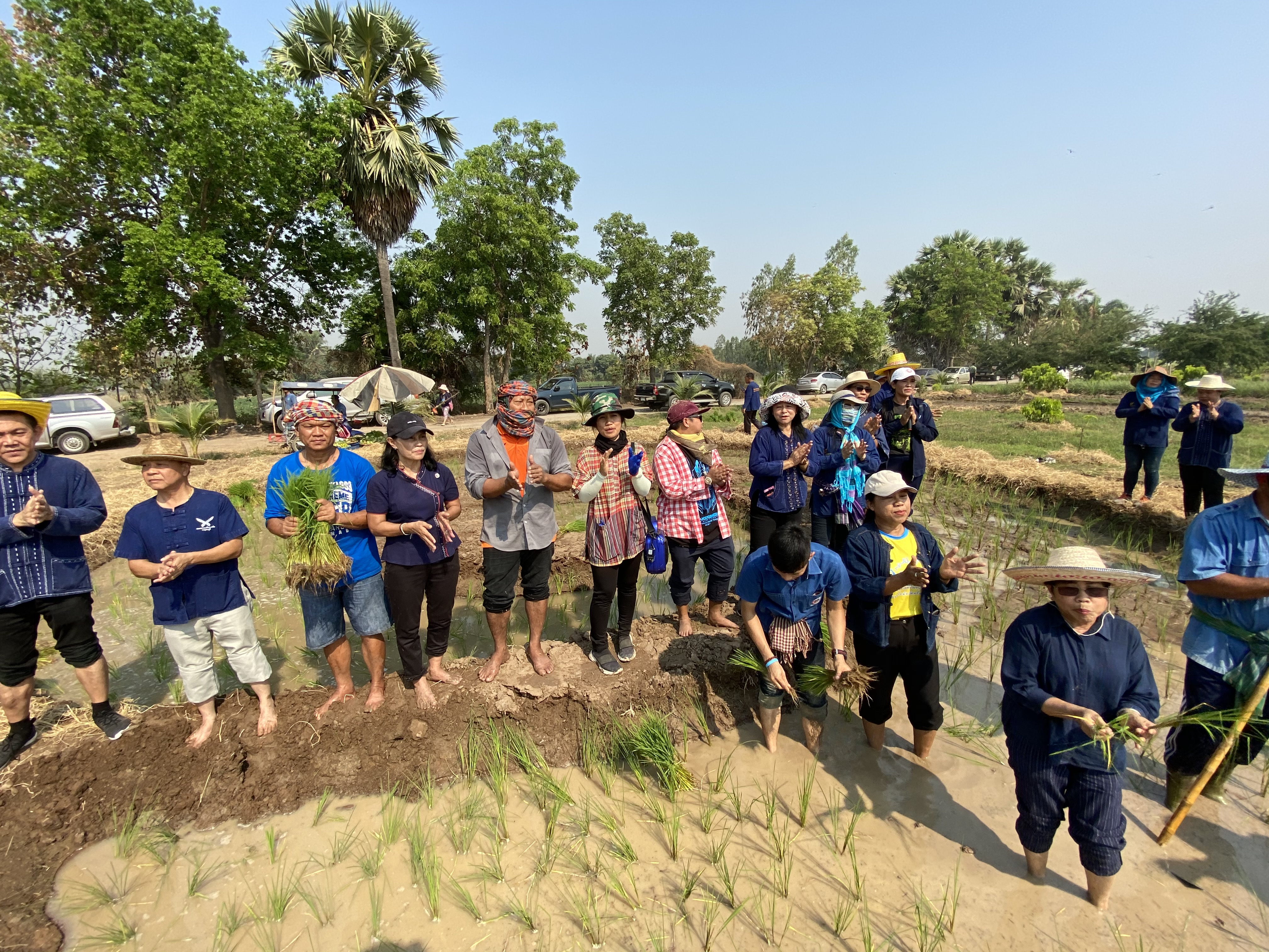 CDD@KAN>>>พัฒนาชุมชนกาญจนบุรี จัดกิจกรรมเอามื้อสามัคคี โคก หนอง นา  “หิ้วปิ่นโตไปเอามื้อ ถือจอบเสียม ไปพลิกฟื้นแผ่นดิน”