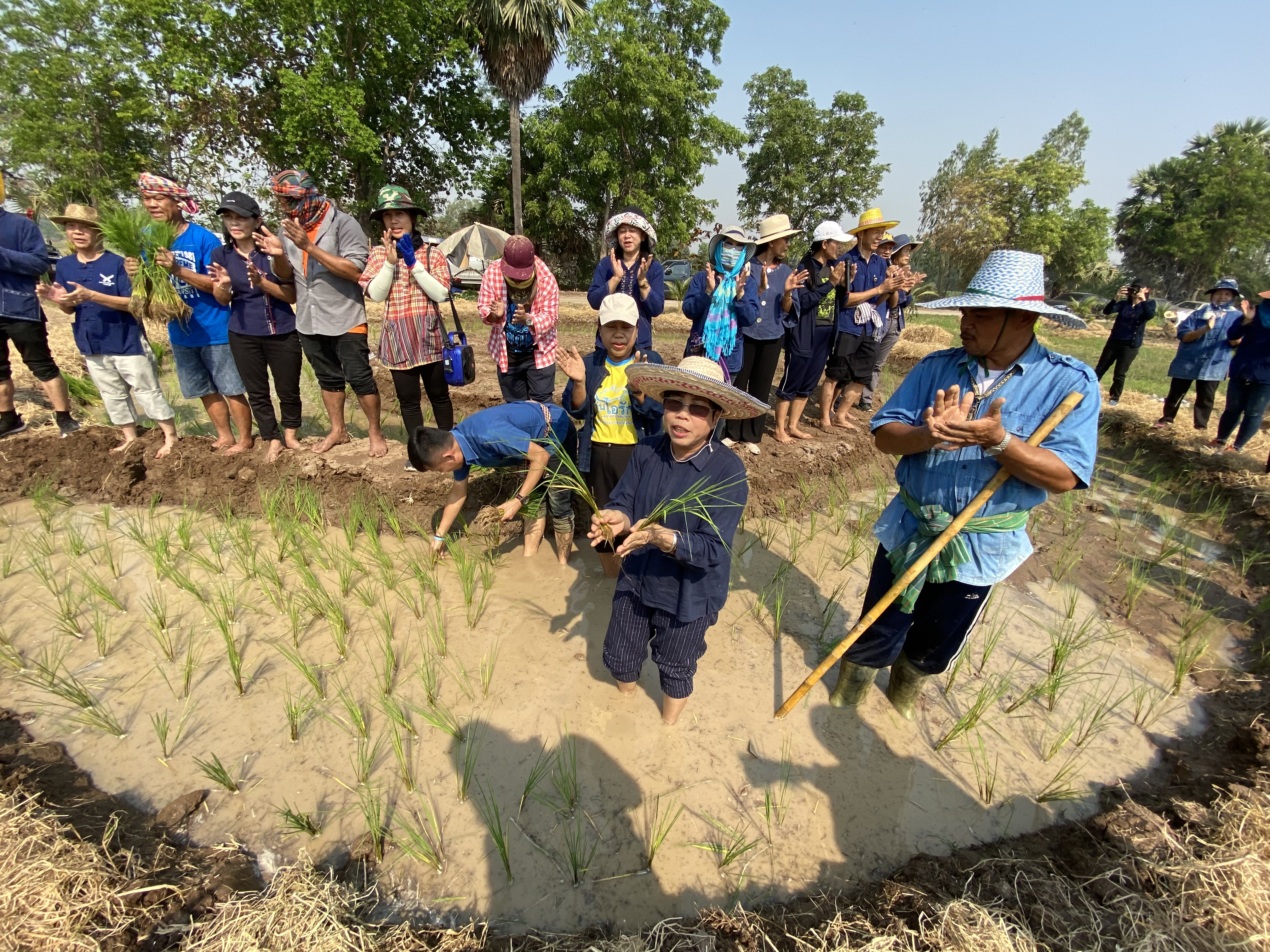 CDD@KAN>>>พัฒนาชุมชนกาญจนบุรี จัดกิจกรรมเอามื้อสามัคคี โคก หนอง นา  “หิ้วปิ่นโตไปเอามื้อ ถือจอบเสียม ไปพลิกฟื้นแผ่นดิน”