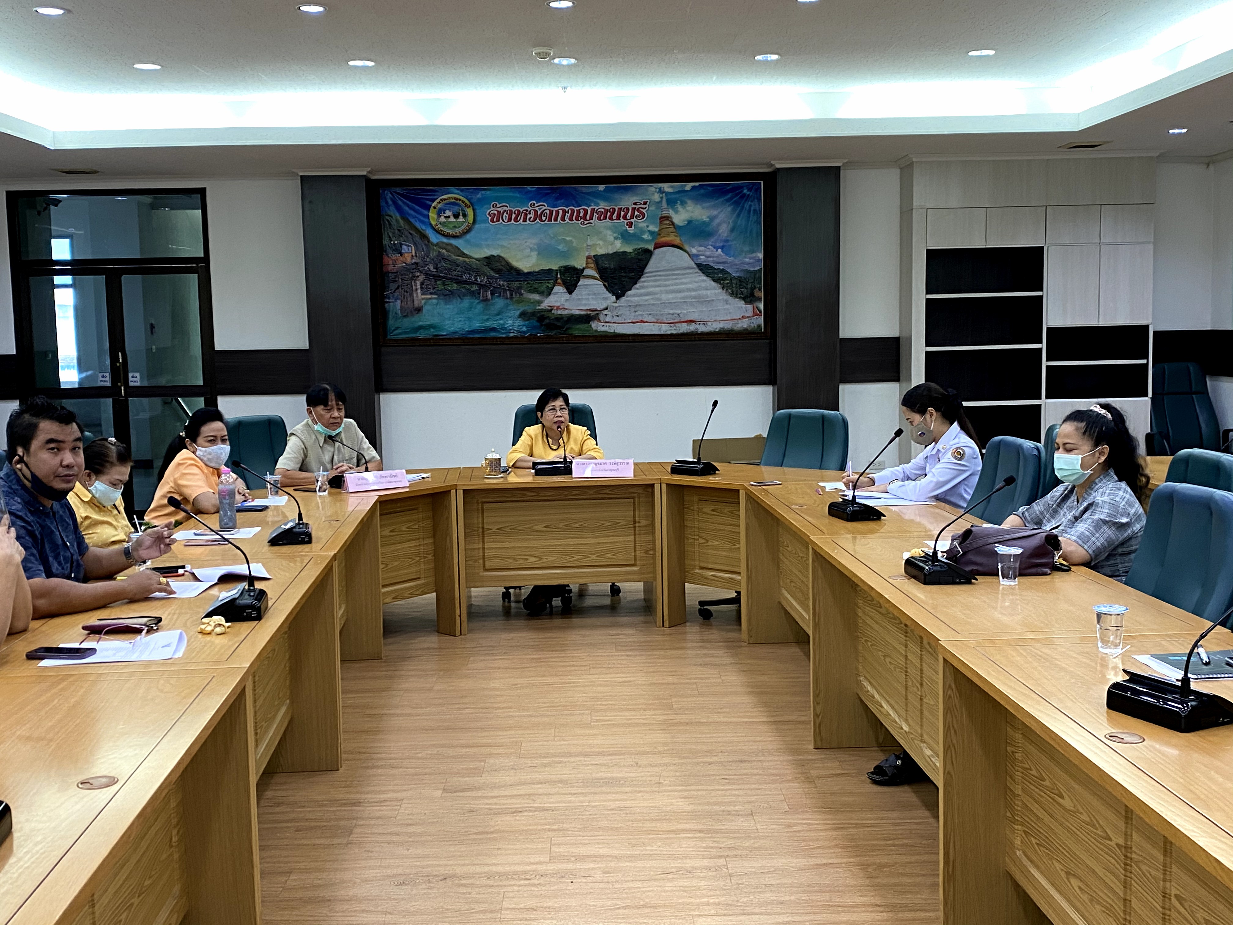 CDD@KAN>>>พัฒนาชุมชนกาญจนบุรี ร่วมกับเครือข่าย OTOP จัดประชุมเดินหน้า OTOP กาญจน์ต้อนรับคณะกรรมการชุดใหม่