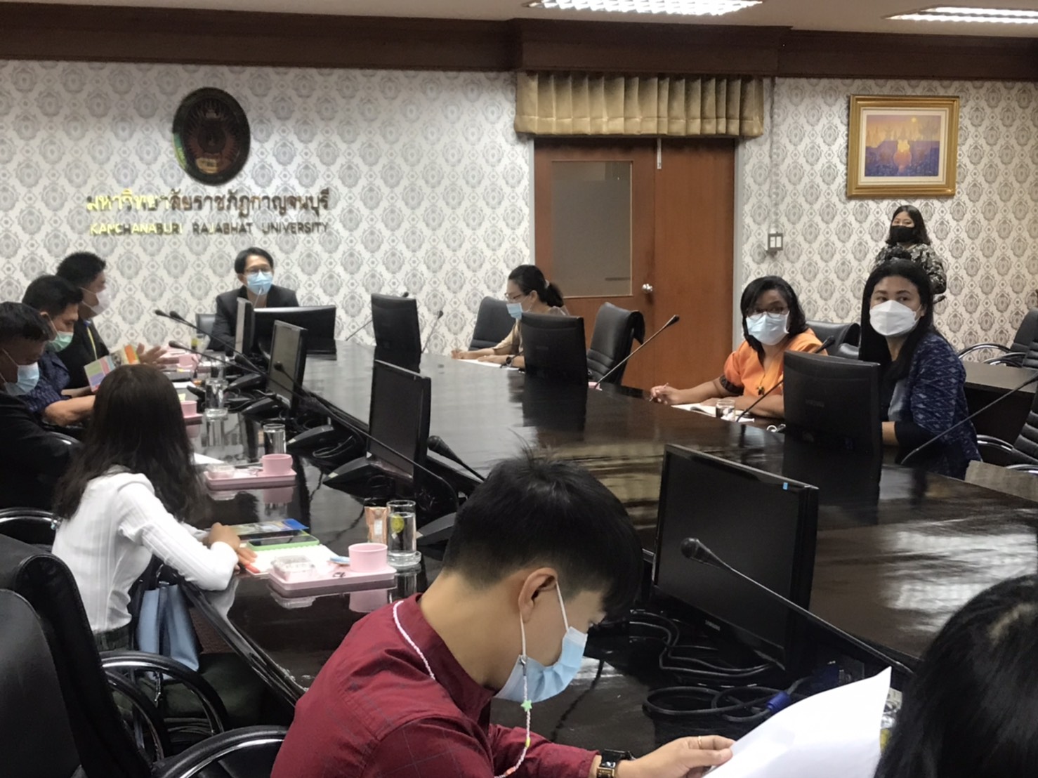 พัฒนาชุมชนกาญจน์จับมือกับมหาวิทยาลัยราชภัฏกาญจนบุรี ร่วมกันเคลื่อนงานแผนพัฒนาเชิงพื้นที่