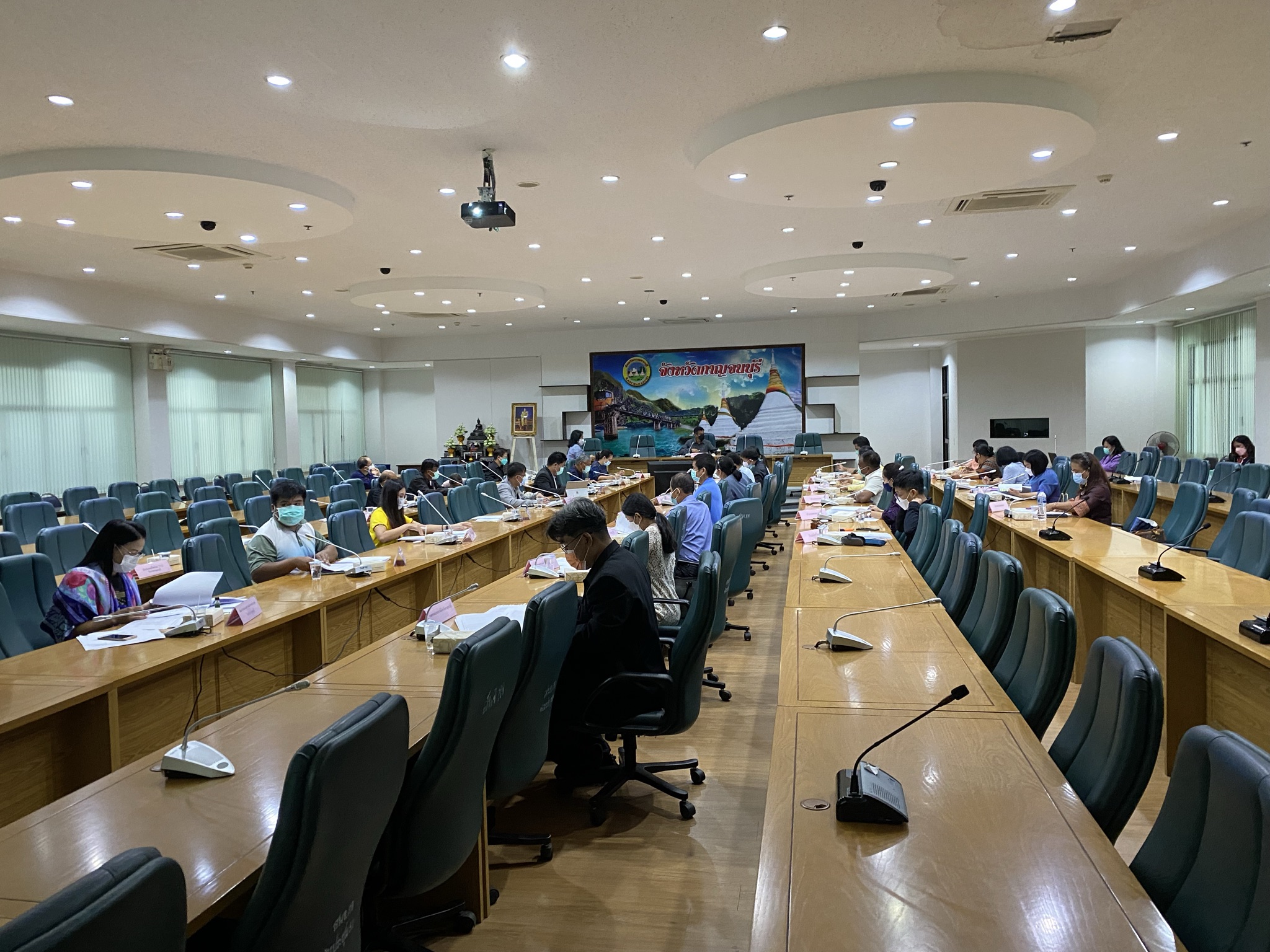การประชุมคณะกรรมการประสานและขับเคลื่อนนโยบายสานพลังประชารัฐประจำจังหวัดกาญจนบุรี (คสป.) ครั้งที่ 2/2564