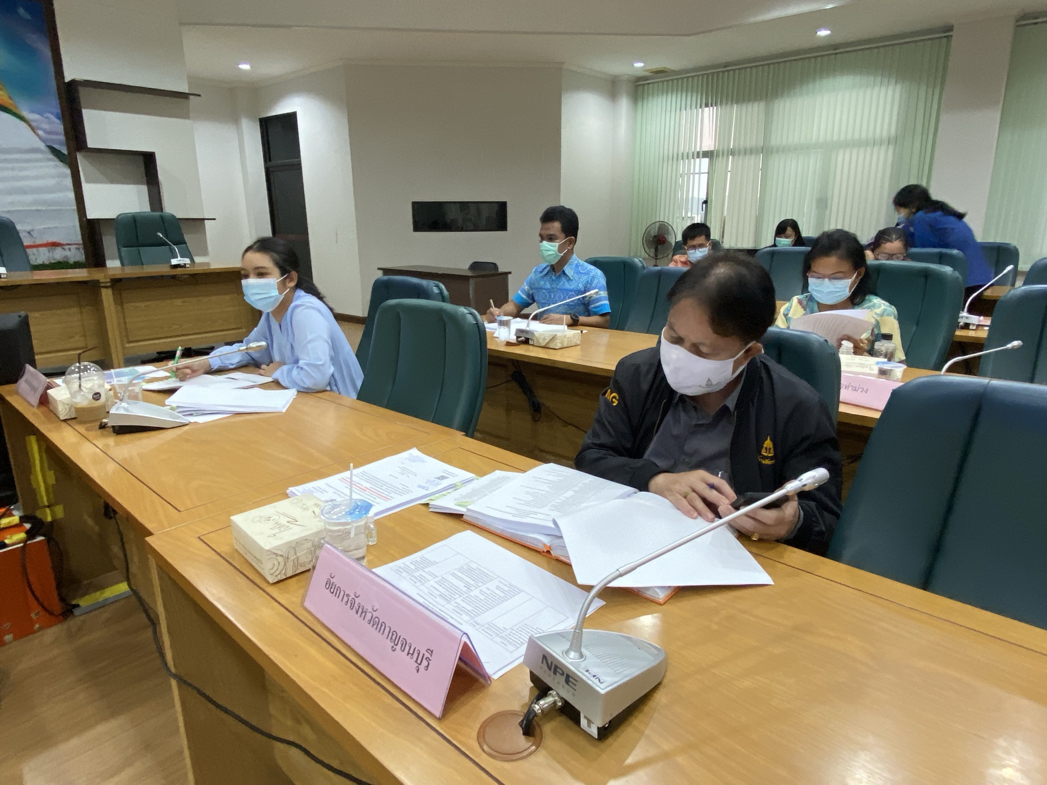 การประชุมคณะกรรมการประสานและขับเคลื่อนนโยบายสานพลังประชารัฐประจำจังหวัดกาญจนบุรี (คสป.) ครั้งที่ 2/2564