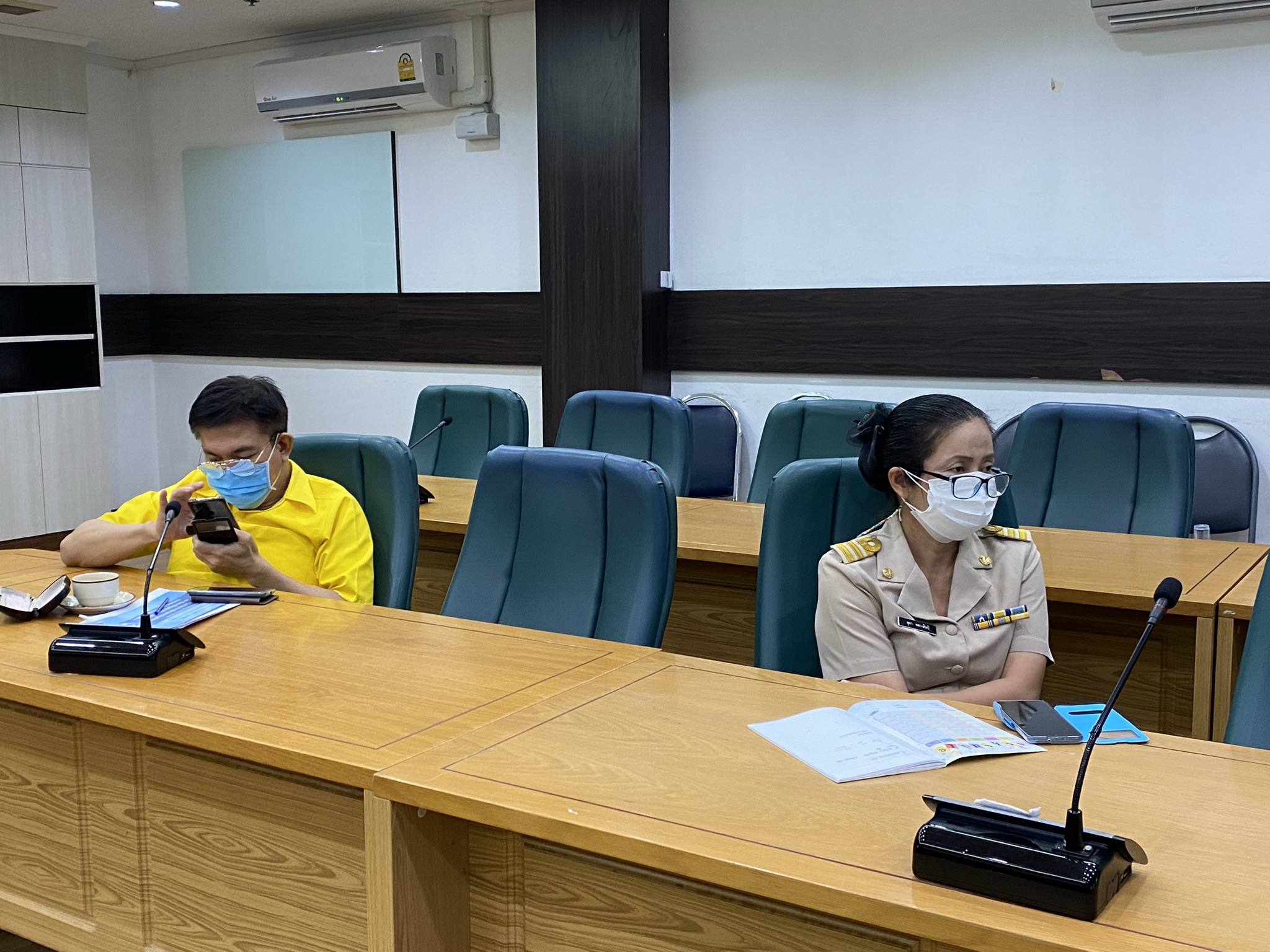 พช.กาญจน์ร่วมประชุมเตรียมความพร้อมจัดการสอบ ผอ.กง.ประสานฯ