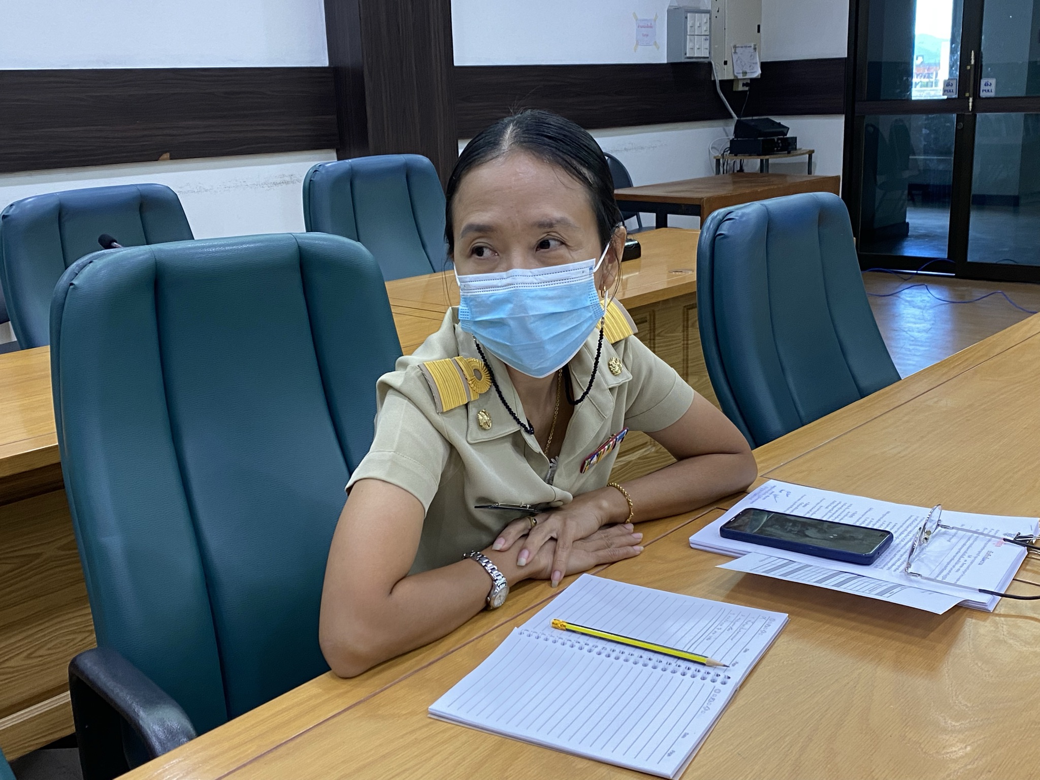 พช.กาญจน์ร่วมประชุมเตรียมความพร้อมจัดการสอบ ผอ.กง.ประสานฯ