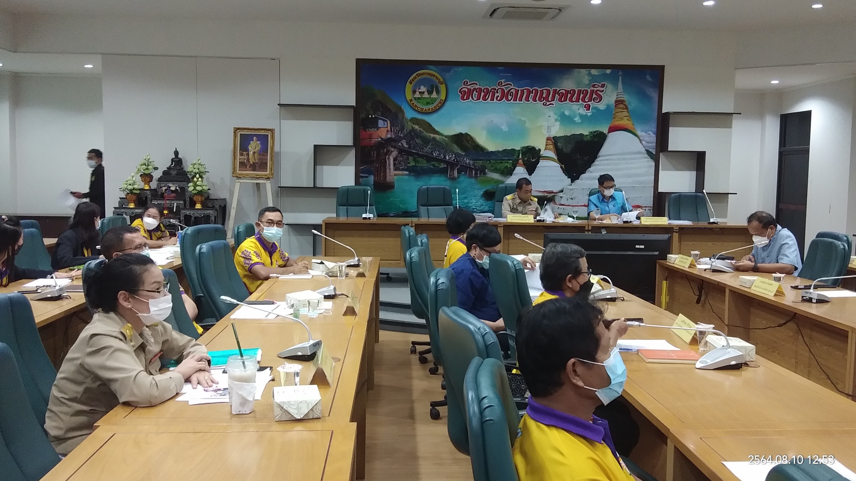 การประชุมคณะกรรมการบริหารโครงการพัฒนาชุมชนในเขตรักษาพันธุ์สัตว์ป่าและอุทยานแห่งชาติ จังหวัดกาญจนบุรี