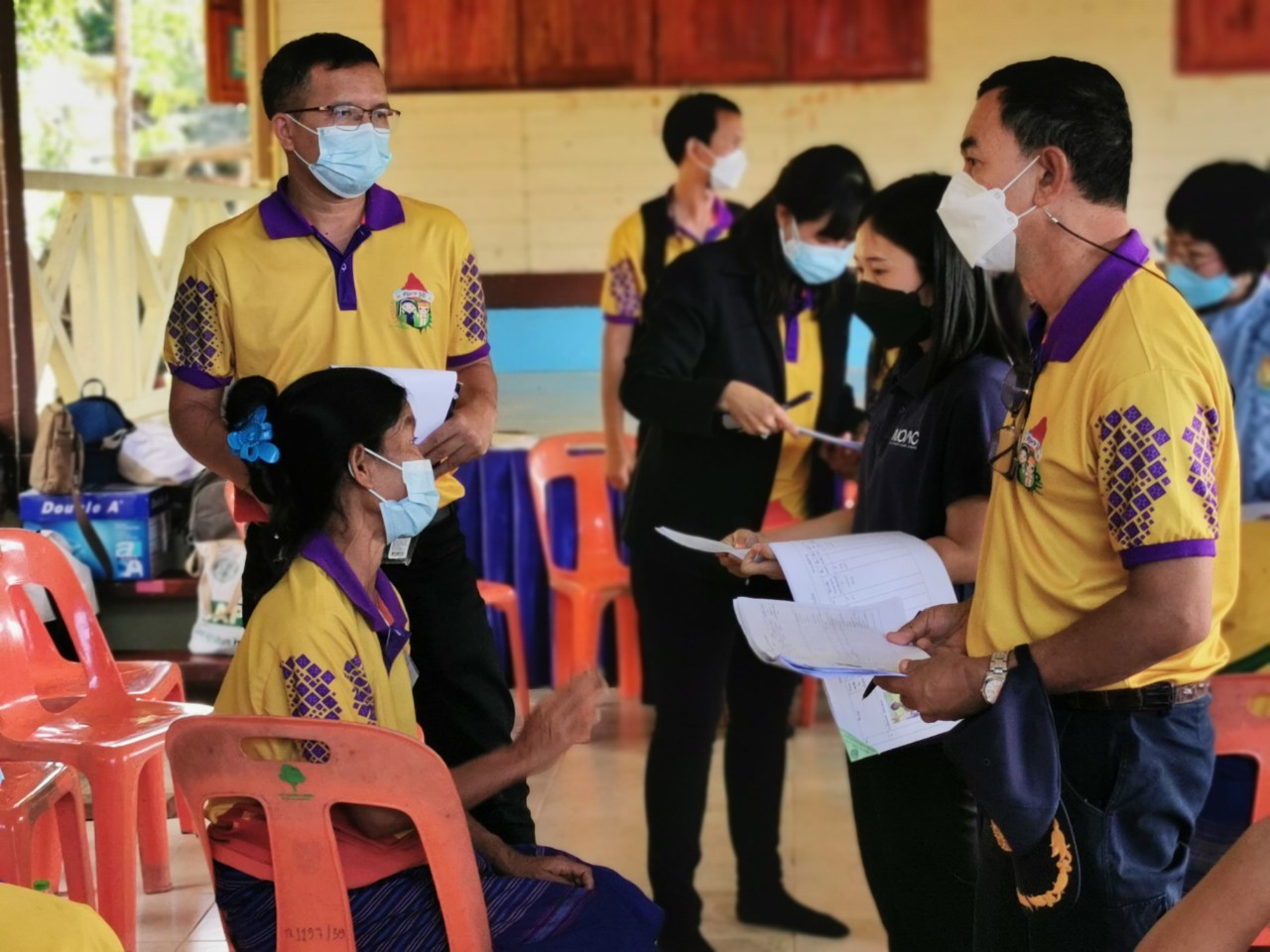 พช.กาญจน์ ร่วมให้การต้อนรับ พลเอก ไพบูลย์ คุ้มฉายา องคมนตรี เนื่องในโอกาสตรวจติดตามความก้าวหน้าโครงการพัฒนาชุมชนในเขตรักษาพันธุ์สัตว์ป่าทุ่งใหญ่นเรศวรด้านตะวันตก จังหวัดกาญจนบุรี (บ้านไล่โว่-สาละวะ)