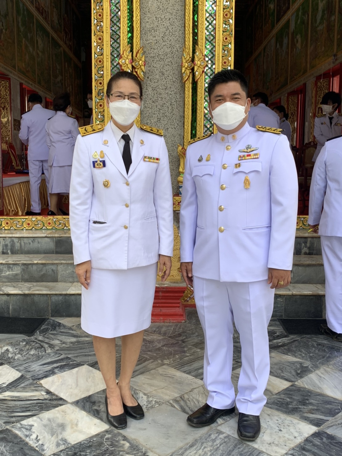 พช.กาญจนบุรี ร่วมพิธีทอดผ้าป่าสนับสนุนโครงการทุนเล่าเรียนหลวงสำหรับพระสงฆ์ไทย จังหวัดกาญจนบุรี