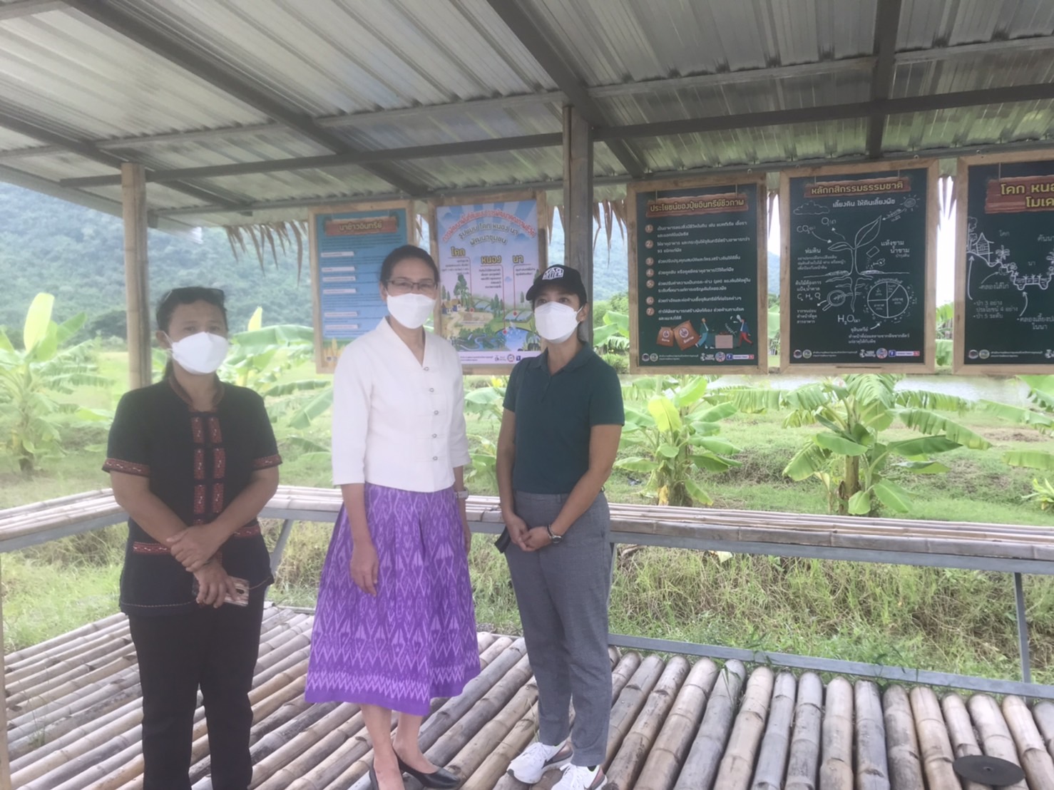 พจ.กาญจน์ ลงพื้นที่ติดตามความก้าวหน้า แปลง โคก หนอง นา (CLM) ของนายอนวัจน์ แม้นทิม