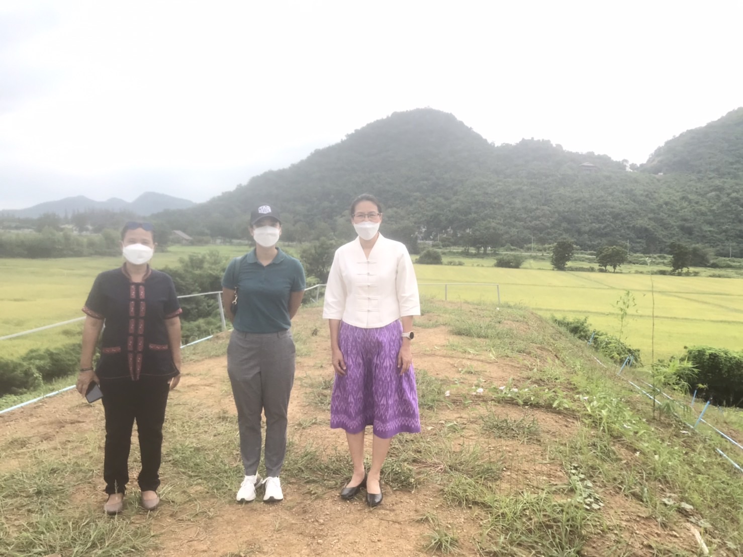 พจ.กาญจน์ ลงพื้นที่ติดตามความก้าวหน้า แปลง โคก หนอง นา (CLM) ของนายอนวัจน์ แม้นทิม