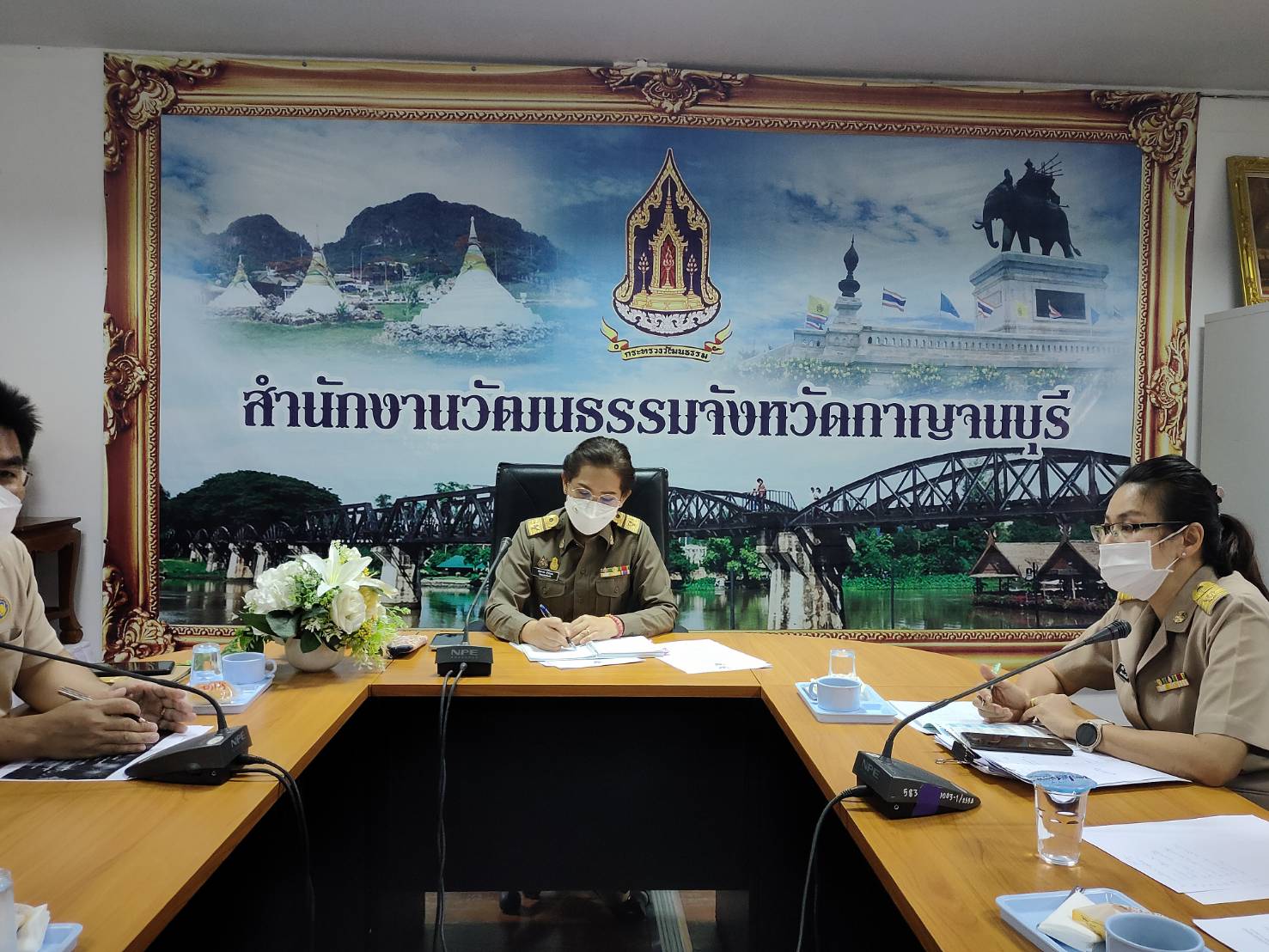 พช. กาญจน์ ร่วมประชุมคณะกรรมการงานเดินแบบผ้าไทย ผ้าพื้นถิ่น การกุศล “กาญจนบุรี รักษ์ผ้าไทย รวมน้ำใจ ช่วยกาชาด”