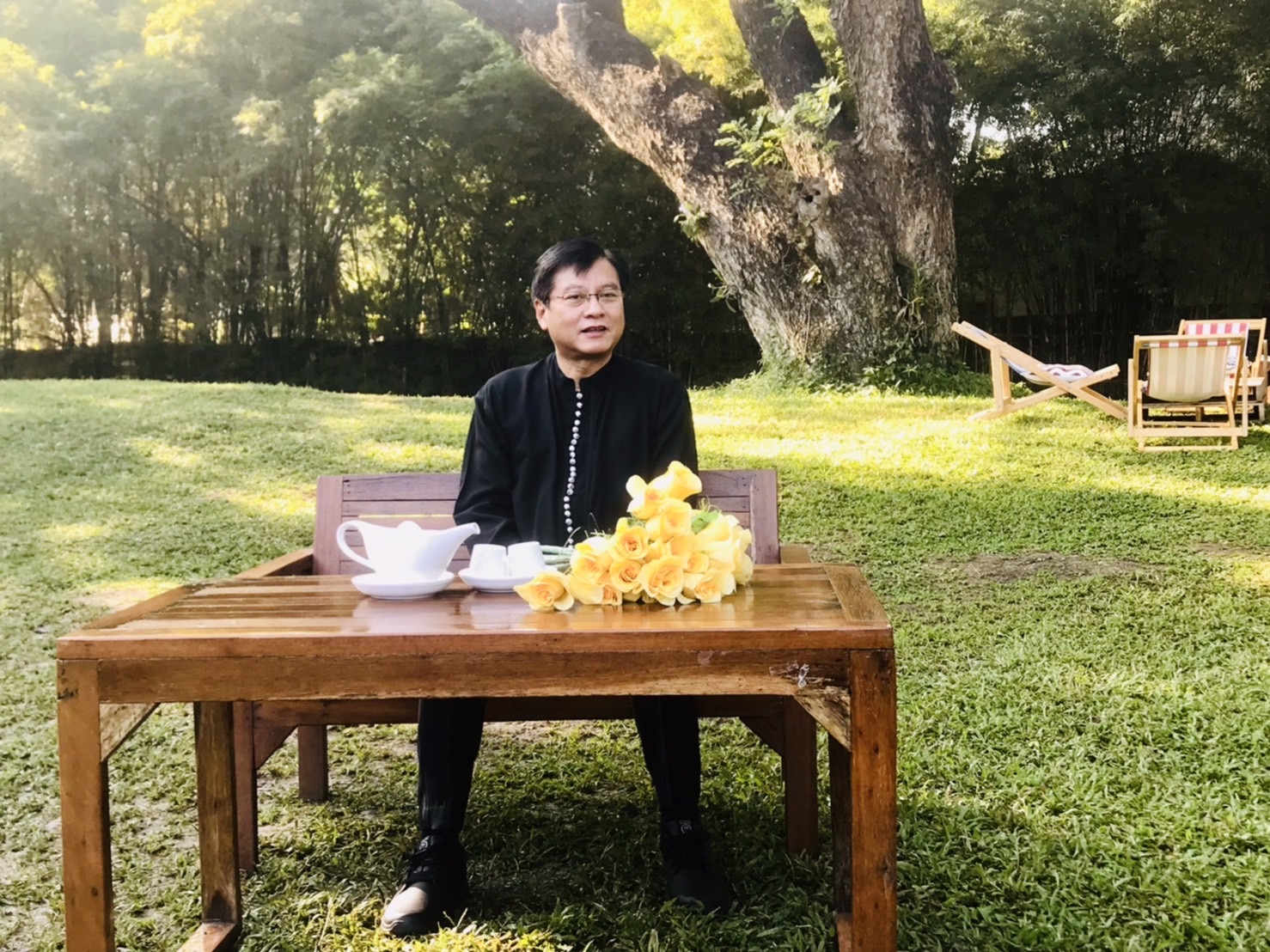 พช.กาญจน์ ร่วมให้สัมภาษณ์ โครงการโคก หนอง นา โมเดล ที่มีการขับเคลื่อนในพื้นที่เขื่อนศรีนครินทร์