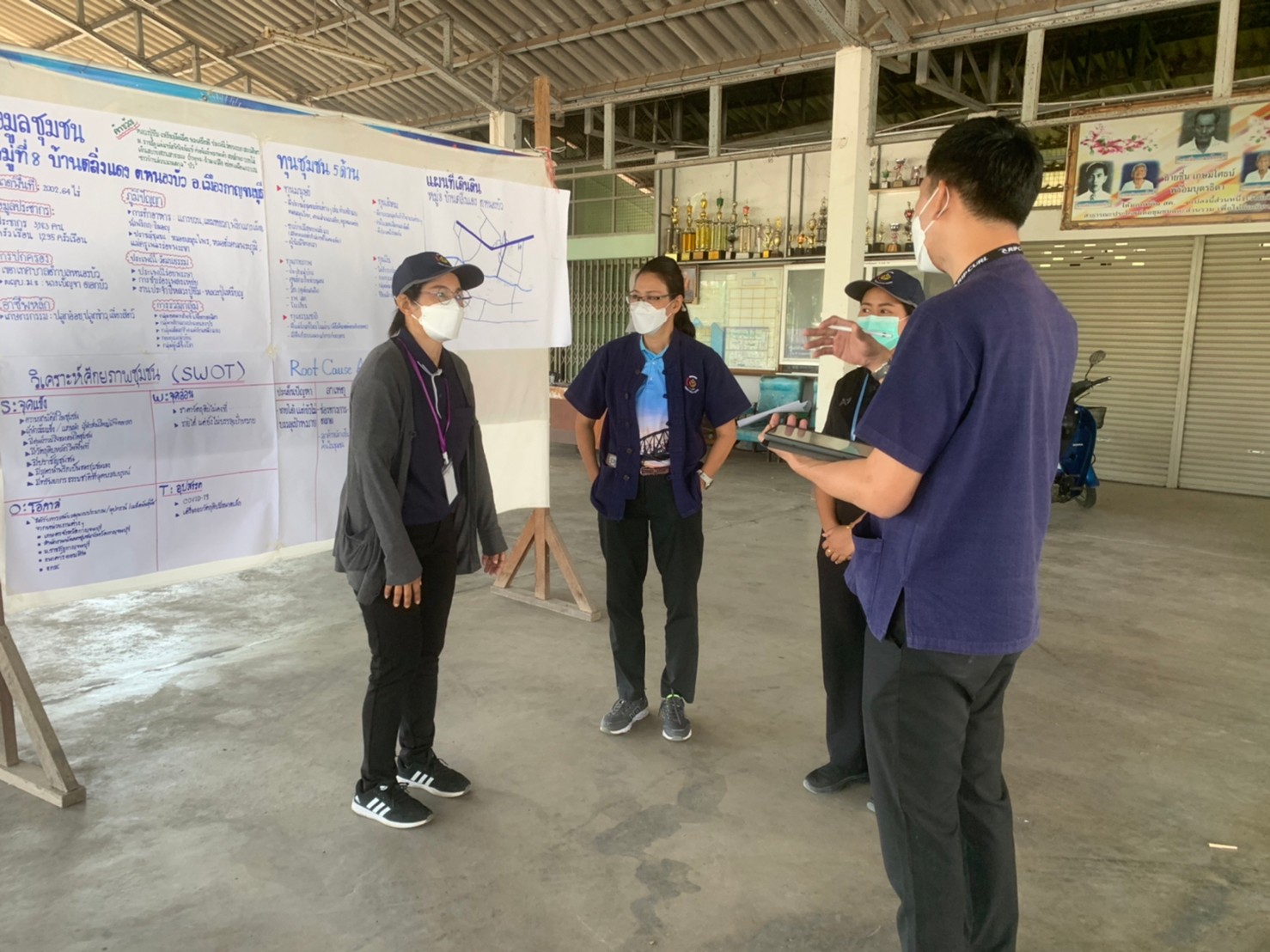 พัฒนาการจังหวัดกาญจนบุรีลงพื้นที่ติดตามการฝึกอบรมในภาคสนามของพัฒนากรก่อนประจำการ รุ่นที่ 119 ในเขตพื้นที่อำเภอเมืองกาญจนบุรี
