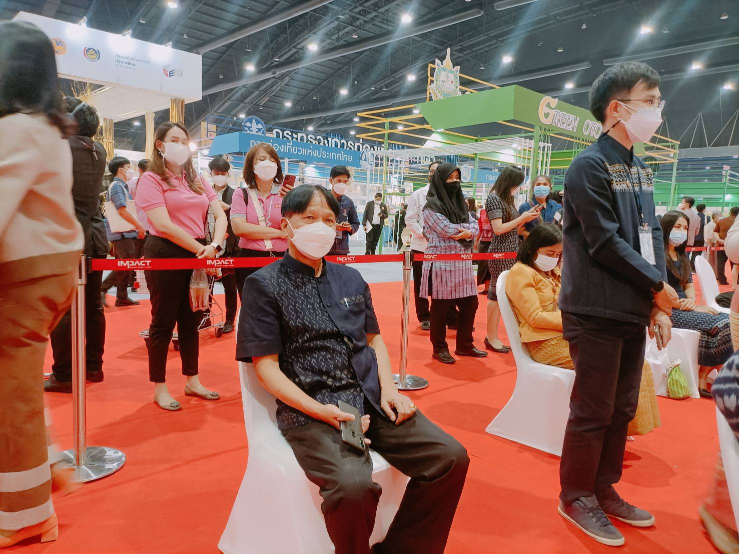 ? CDD KAN News : พช.กาญจน์ ร่วมพิธีเปิดงานโอทอปไทย สู้ภัยโควิด-19