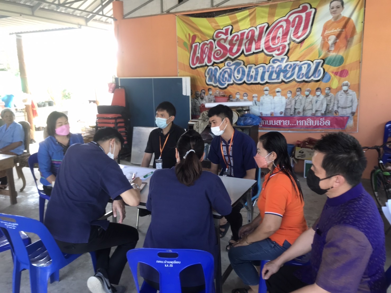 พัฒนาการจังหวัดกาญจนบุรีลงพื้นที่ติดตามการฝึกอบรมในภาคสนามของพัฒนากรก่อนประจำการ รุ่นที่ 119 ในเขตพื้นที่อำเภอเมืองกาญจนบุรี