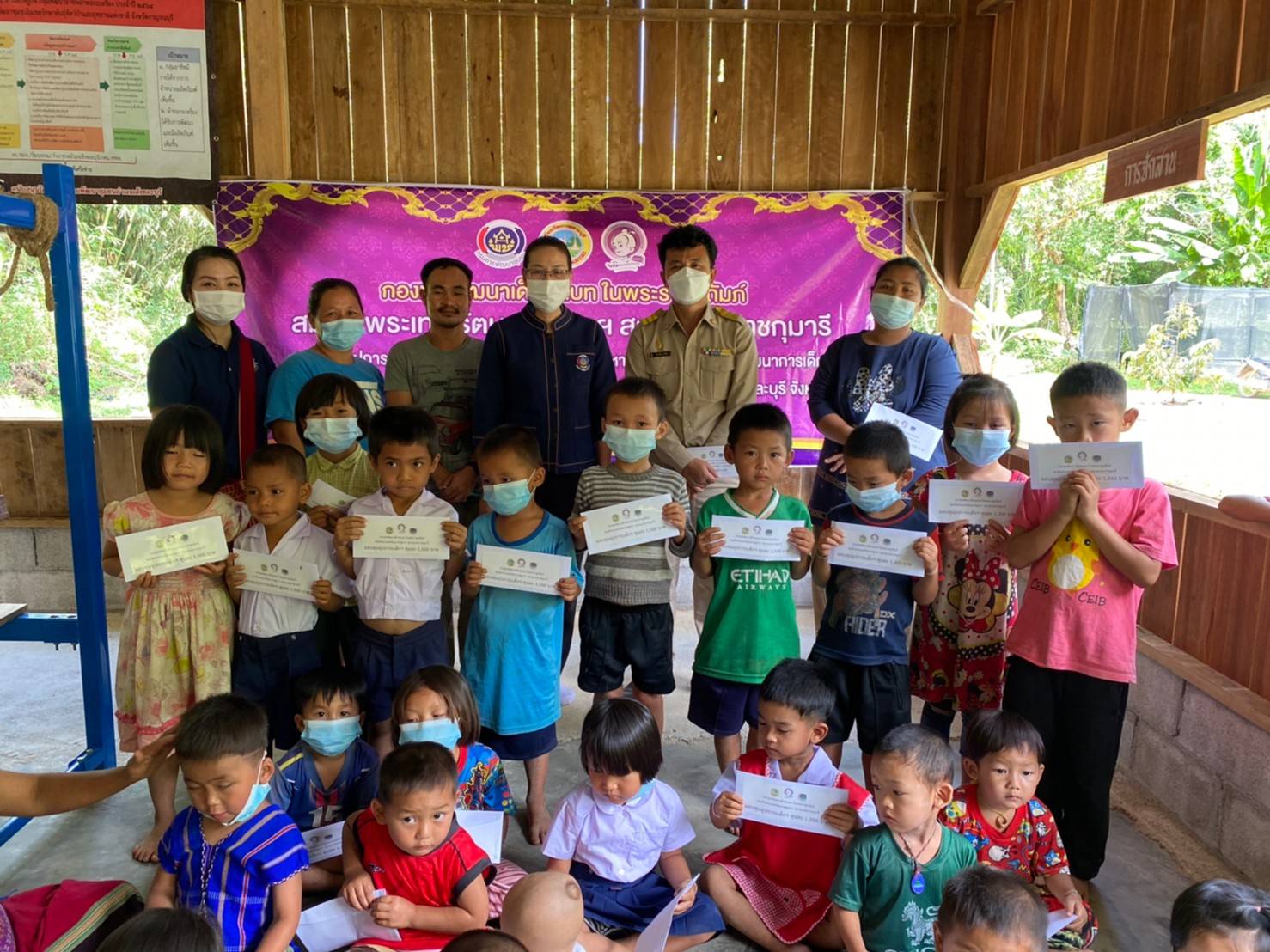 ? CDD@KAN NEWS >>> พช.กาญจนบุรี มอบทุนอุปการะและสนับสนุนจัดหาวัสดุอุปกรณ์เพื่อเสริมสร้างพัฒนาการเด็กก่อนวัยเรียน มุ่งยกระดับคุณภาพชีวิตเด็กให้ดีขึ้น”