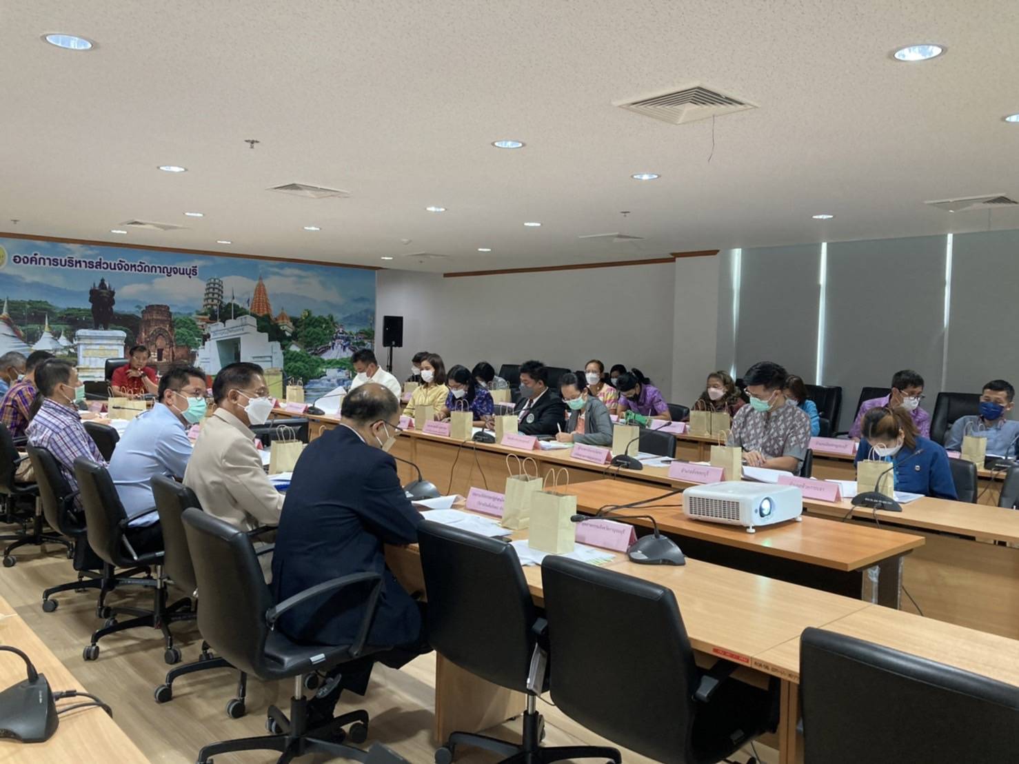 DD KAN News : พช.กาญจน์ จัดประชุมคณะกรรมการประสานและขับเคลื่อนนโยบายสานพลังประชารัฐประจำจังหวัดกาญจนบุรี (คสป.) ครั้งที่ 2/2565