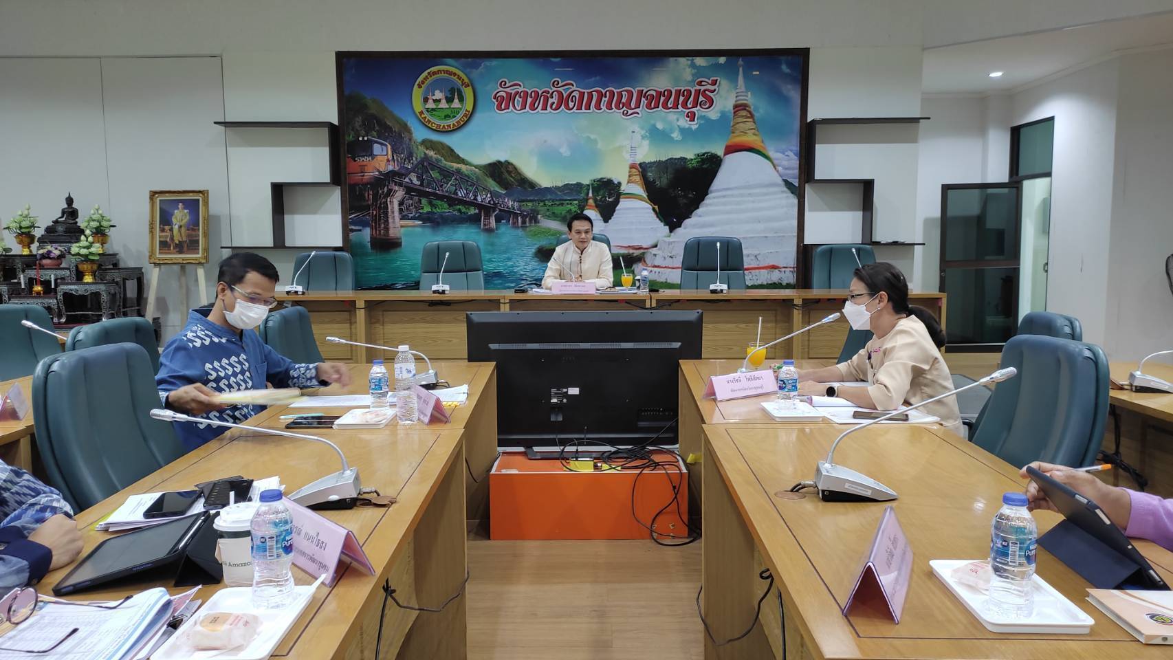 พช.กาญจนบุรี ให้การต้อนรับและนำเสนอผลการดำเนินงานและภารกิจตามประเด็นยุทธศาสตร์แก่ผู้ตรวจราชการกรมการพัฒนาชุมชน กระทรวงมหาดไทย
