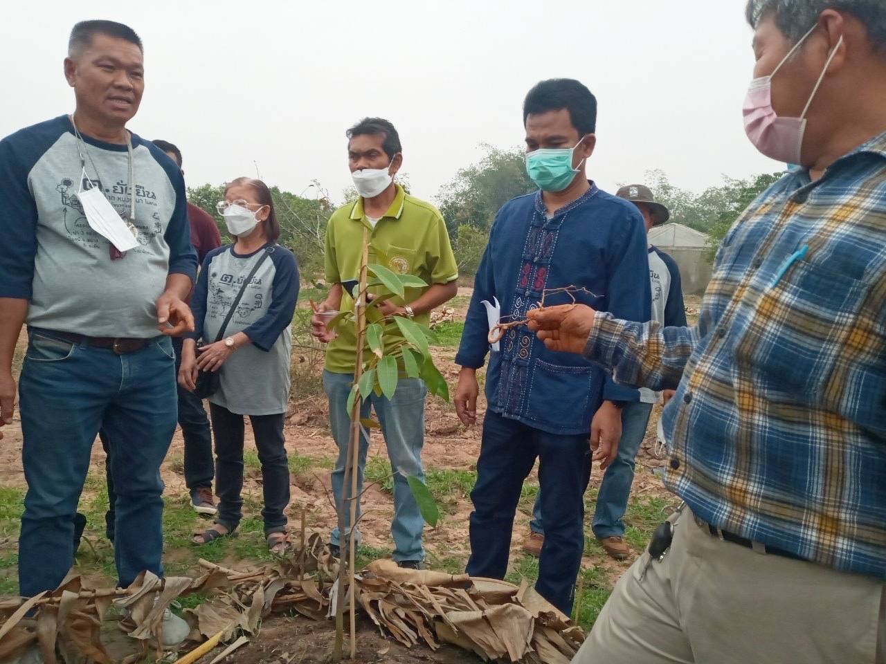 พช. กาญจนบุรี เครือข่ายโคก หนอง นา พัฒนาชุมชนจังหวัดกาญจนบุรี ลุยเดินหน้า “หิ้วปิ่นโต เอามื้อสามัคคี” แลกเปลี่ยนเรียนรู้ให้แก่สมาชิกโคก หนอง นา และผู้ที่สนใจ