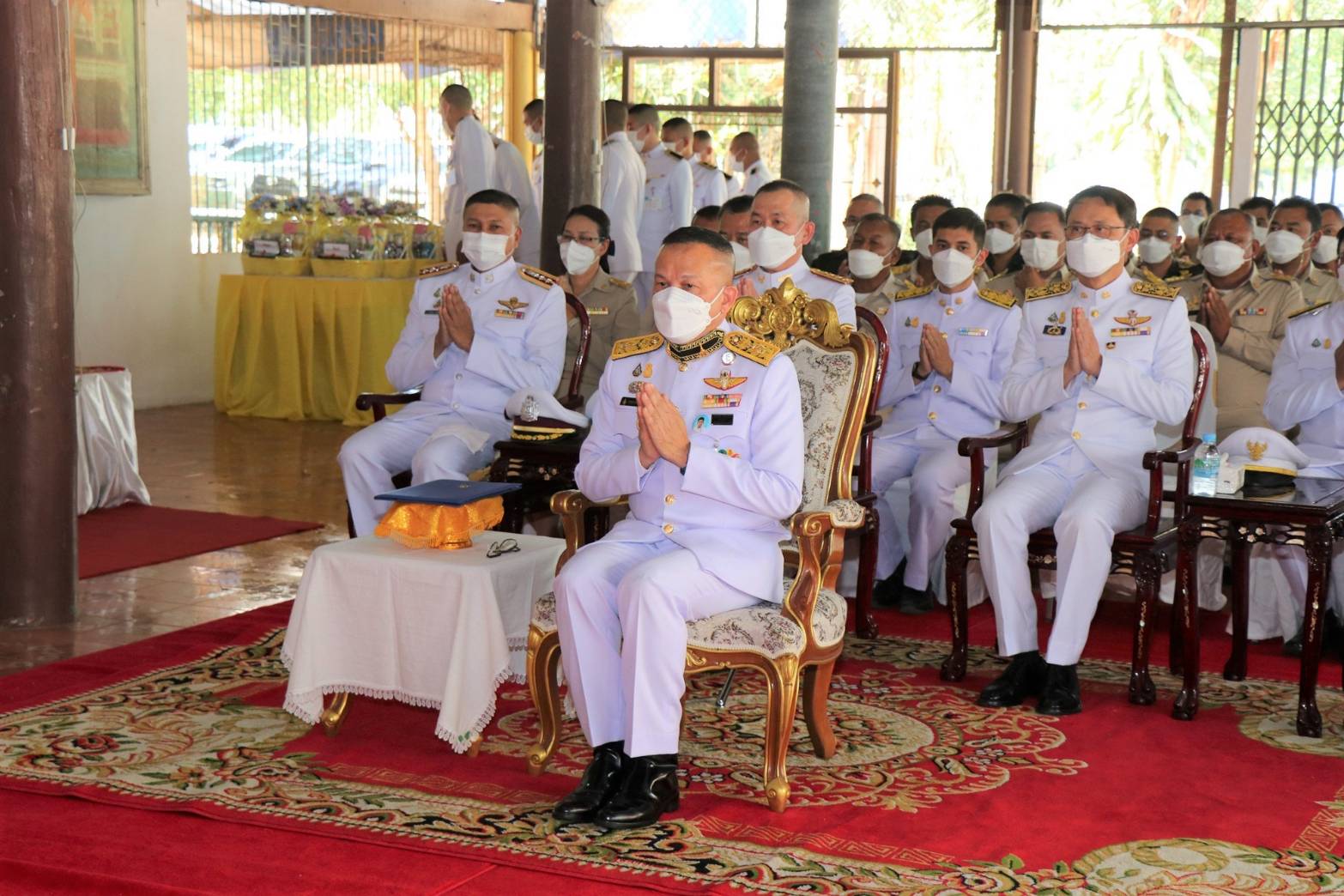 พช.กาญจนบุรีร่วมพิธีเชิญรถไฟฟ้าพระราชทาน ถวายแด่พระครูกาญจนประภัสสร (ตั้ง ปภสฺสโร)
