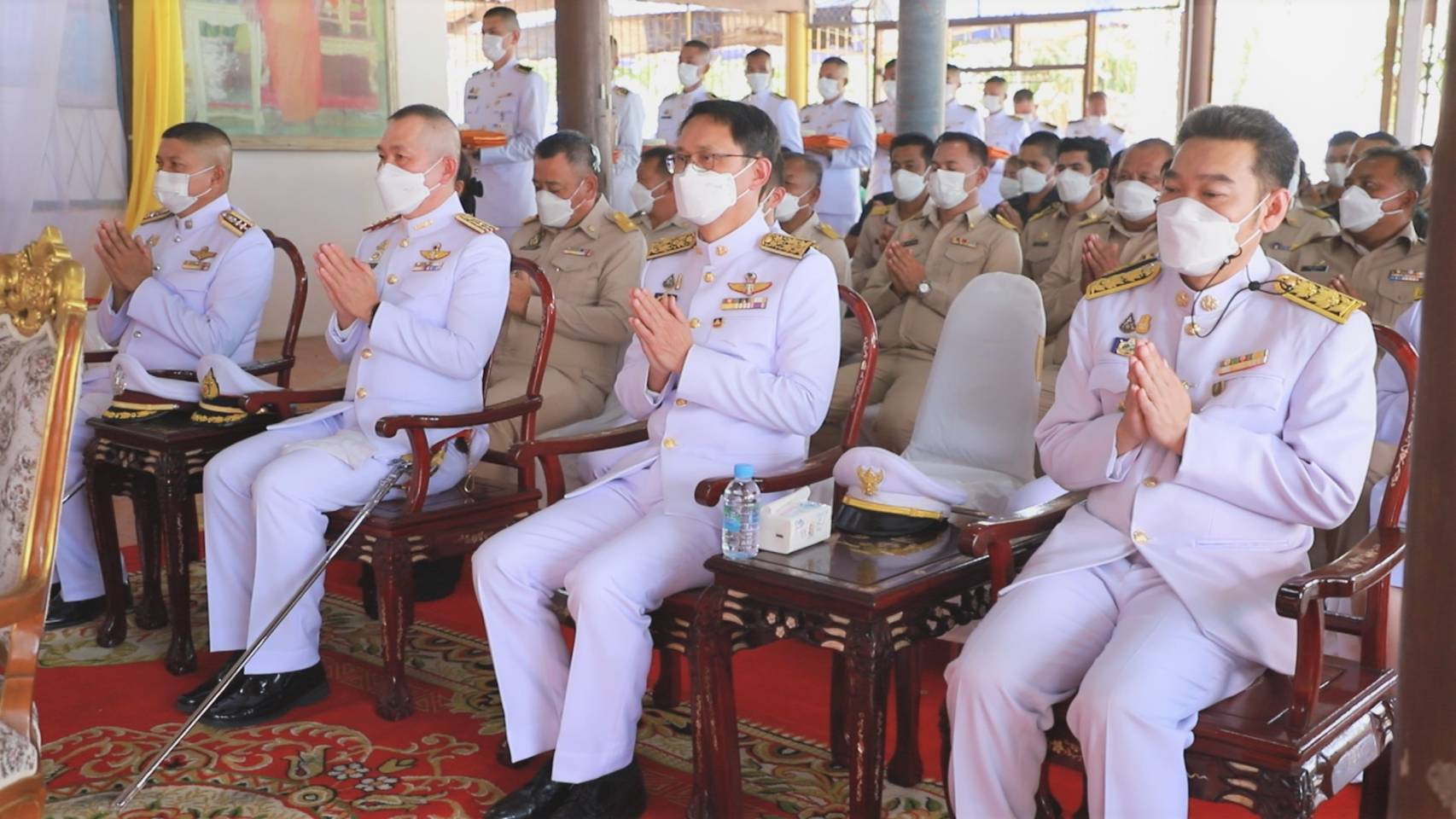 พช.กาญจนบุรีร่วมพิธีเชิญรถไฟฟ้าพระราชทาน ถวายแด่พระครูกาญจนประภัสสร (ตั้ง ปภสฺสโร)