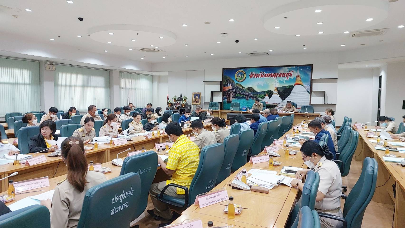 พช.กาญจนบุรี ร่วมประชุมเชิงปฏิบัติการคณะกรรมการอำนวยการโครงการพัฒนาพื้นที่สูงแบบโครงการหลวงจังหวัดกาญจนบุรี ประจำปีงบประมาณ พ.ศ. 2566 ครั้งที่ 1-2566