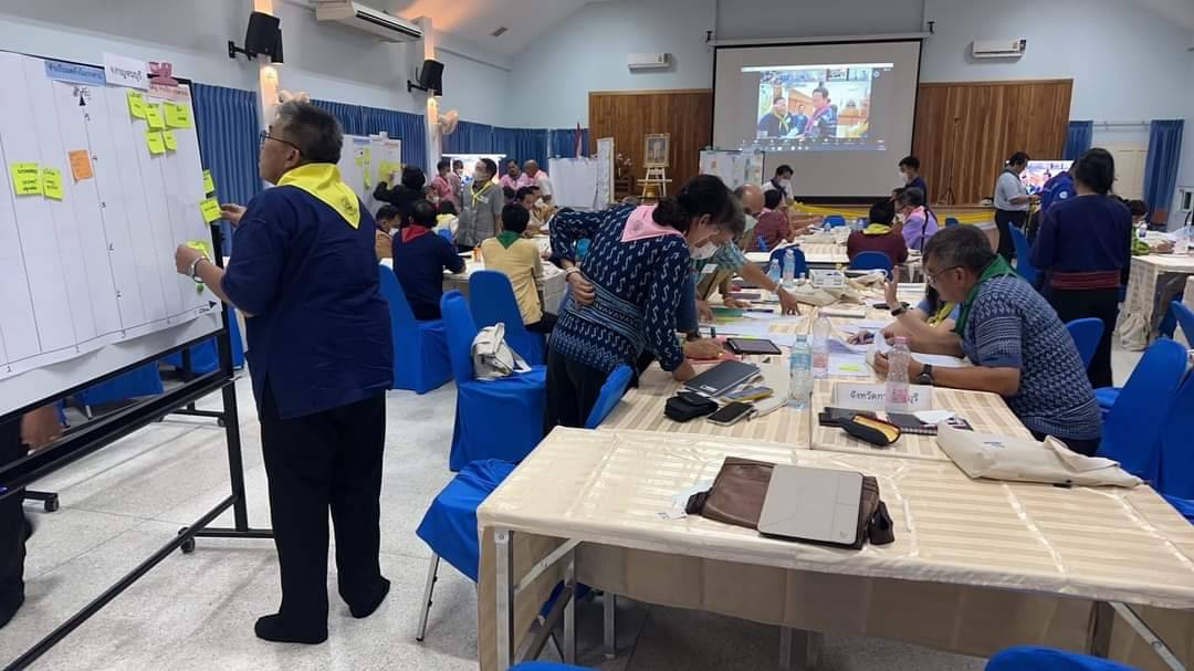 พช.กาญจนบุรี ร่วมฝึกอบรมเชิงปฏิบัติการ ผู้บริหารระดับสูง กระทรวงมหาดไทย หลักสูตรผู้นำนักขับเคลื่อนยุทธศาสตร์ นำการเปลี่ยนแปลง สู่เป้าหมายการพัฒนาที่ยั่งยืน วันที่ 2