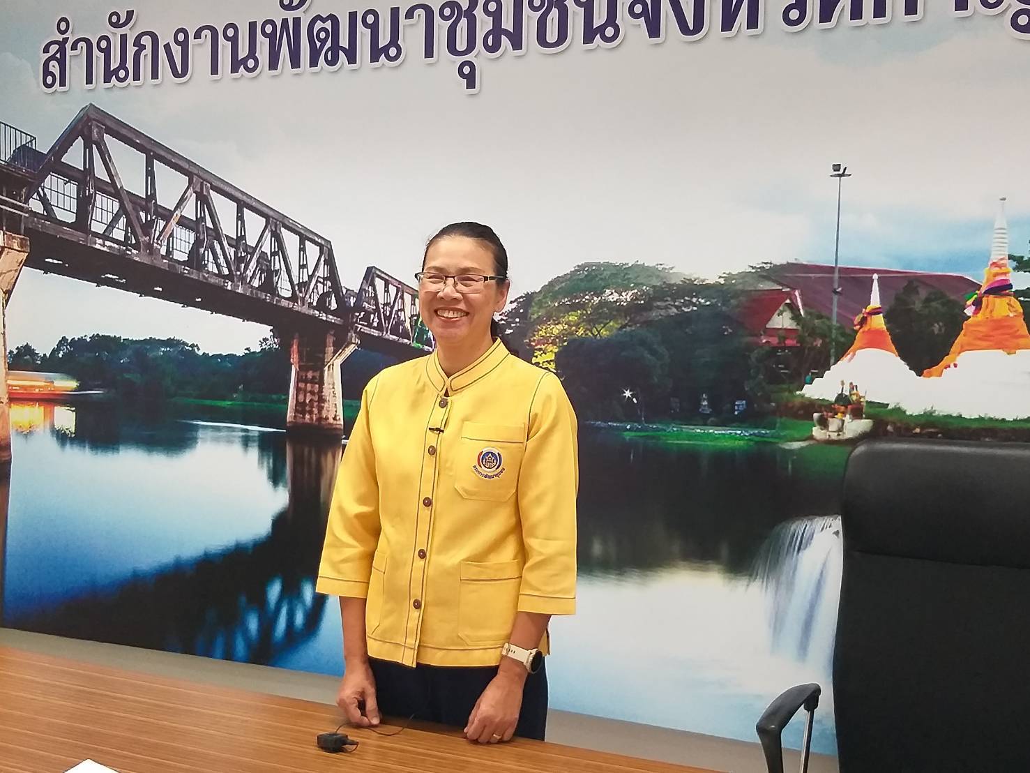 พัฒนาการจังหวัดกาญจนบุรี บันทึกวิดีโอ ถอดบทเรียนความสำเร็จ การน้อมนำแนวพระราชดำริของสมเด็จพระกนิษฐาธิราชเจ้า กรมสมเด็จพระเทพรัตนราชสุดาฯ สยามบรมราชกุมารี สู่ปฏิบัติการปลูกผักสวนครัว เพื่อสร้างความมั่นคงทางอาหาร