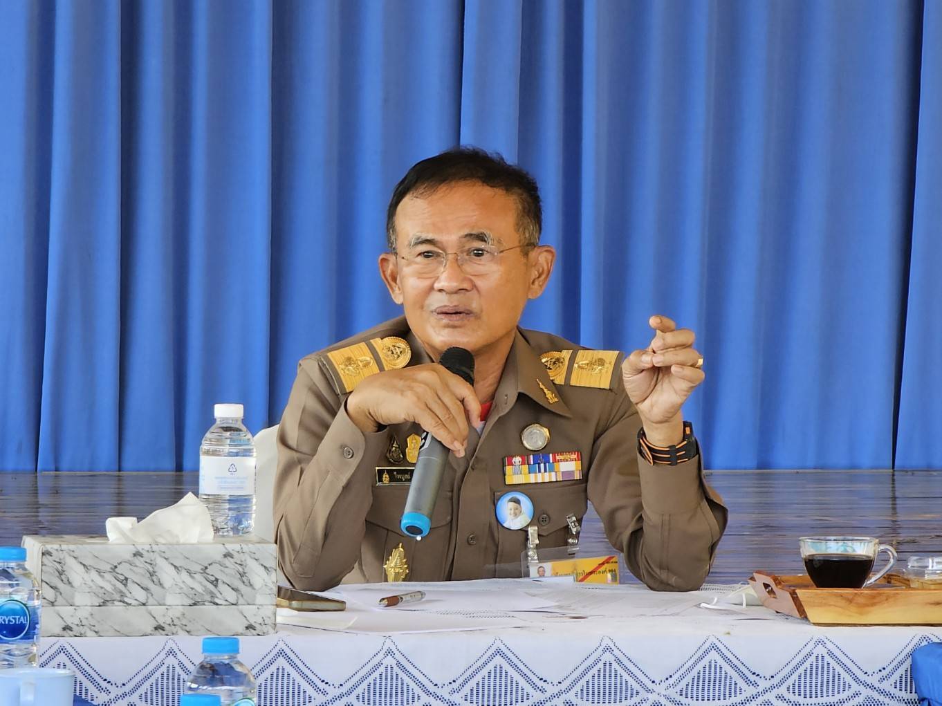 พัฒนาการจังหวัดกาญจนบุรี ลงพื้นที่รับการตรวจเยี่ยมและประชุมติดตามความก้าวหน้าการดำเนินงานโครงการพัฒนาชุมชน ในเขตรักษาพันธุ์สัตว์ป่า และอุทยานแห่งชาติจังหวัดกาญจนบุรี ภายใต้มูลนิธิภูบดินทร์ ในพระบรมราชูปถัมภ์ บ้านทิไล่ป้า – บ้านจะแก และบ้านสาละวะ อำเภอสังขละบุรี จังหวัดกาญจนบุรี