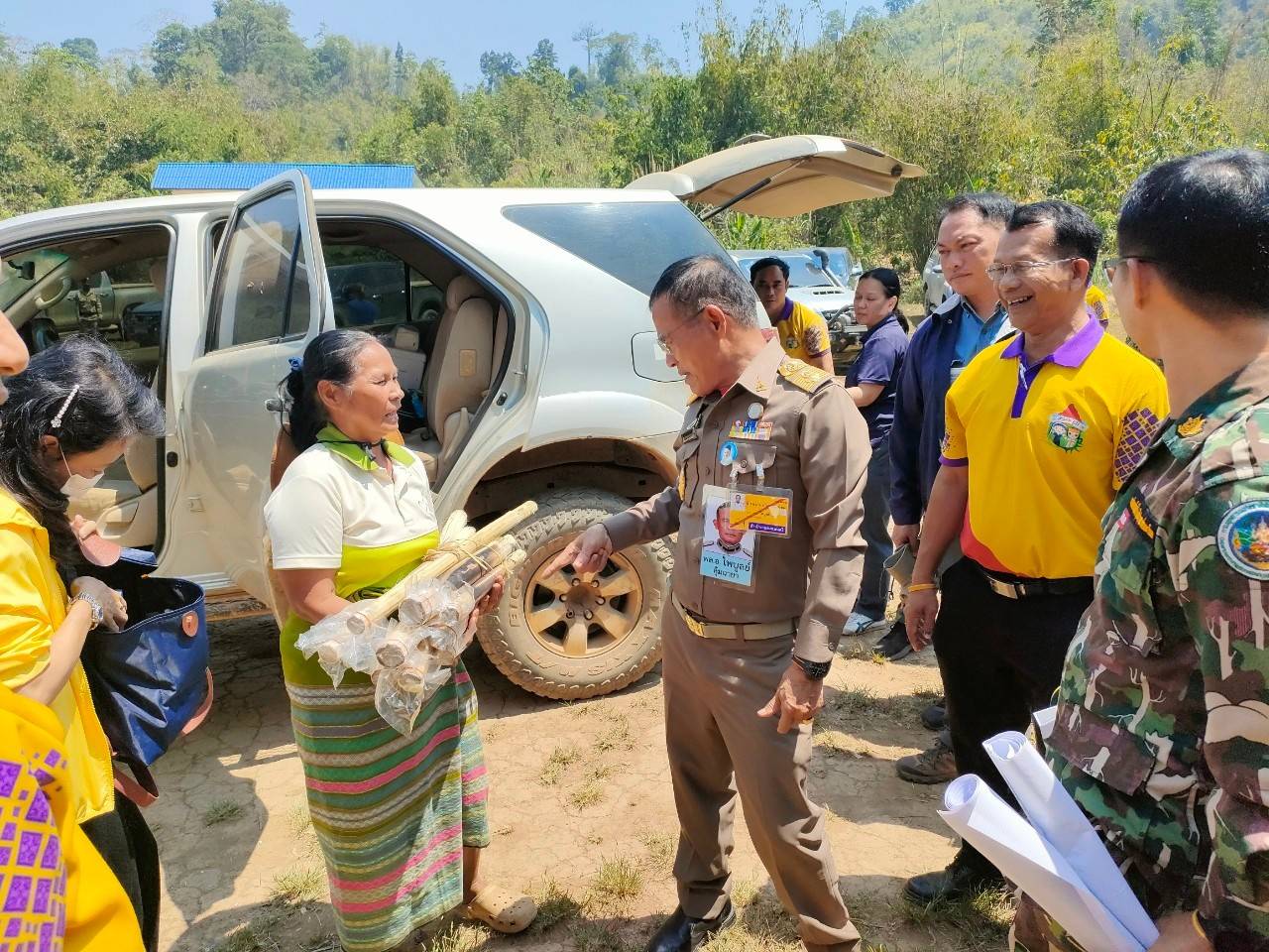 พัฒนาการจังหวัดกาญจนบุรี ลงพื้นที่รับการตรวจเยี่ยมและประชุมติดตามความก้าวหน้าการดำเนินงานโครงการพัฒนาชุมชน ในเขตรักษาพันธุ์สัตว์ป่า และอุทยานแห่งชาติจังหวัดกาญจนบุรี ภายใต้มูลนิธิภูบดินทร์ ในพระบรมราชูปถัมภ์ บ้านทิไล่ป้า – บ้านจะแก และบ้านสาละวะ อำเภอสังขละบุรี จังหวัดกาญจนบุรี
