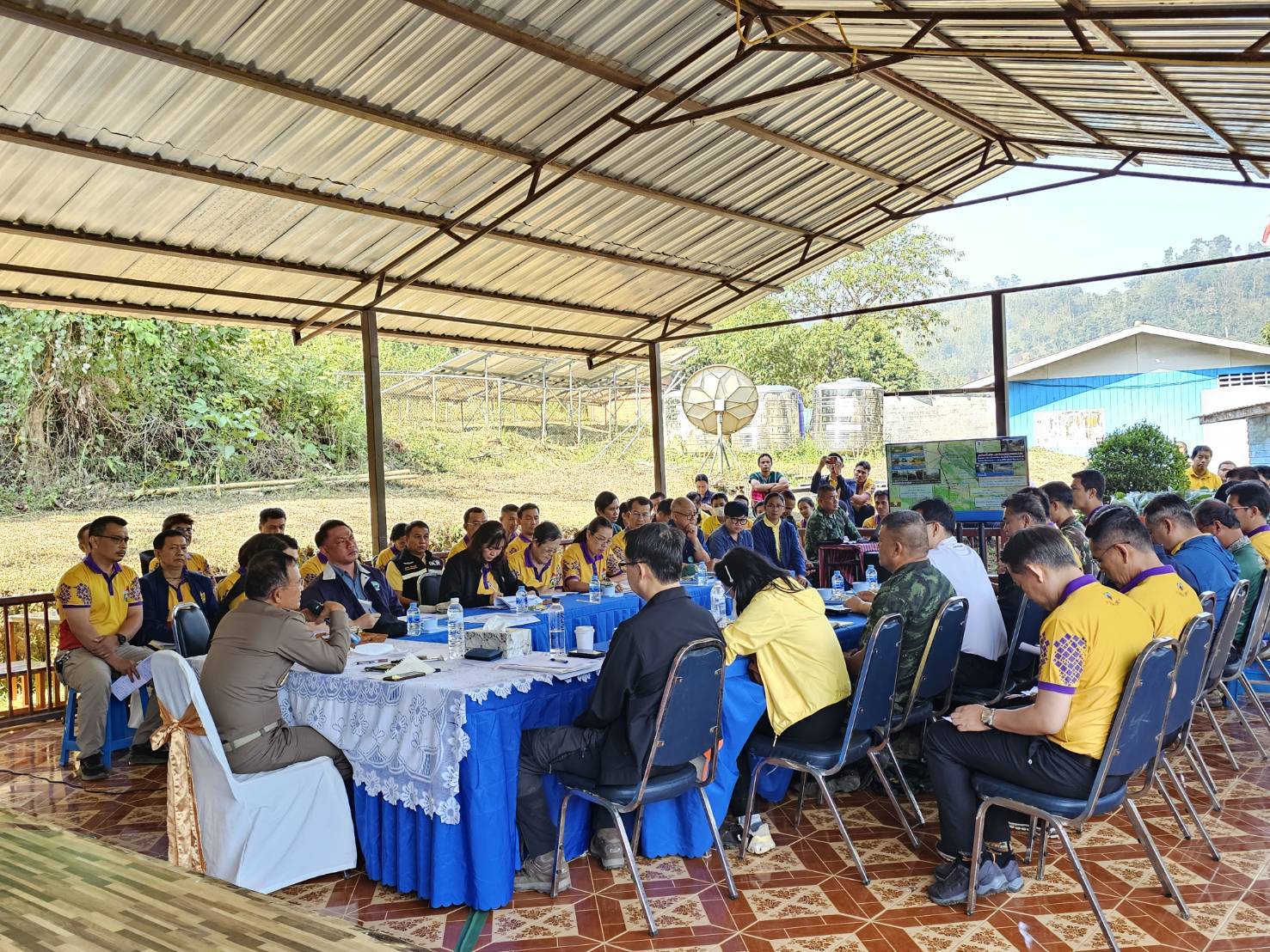 พัฒนาการจังหวัดกาญจนบุรี ลงพื้นที่รับการตรวจเยี่ยมและประชุมติดตามความก้าวหน้าการดำเนินงานโครงการพัฒนาชุมชน ในเขตรักษาพันธุ์สัตว์ป่า และอุทยานแห่งชาติจังหวัดกาญจนบุรี ภายใต้มูลนิธิภูบดินทร์ ในพระบรมราชูปถัมภ์ บ้านทิไล่ป้า – บ้านจะแก และบ้านสาละวะ อำเภอสังขละบุรี จังหวัดกาญจนบุรี
