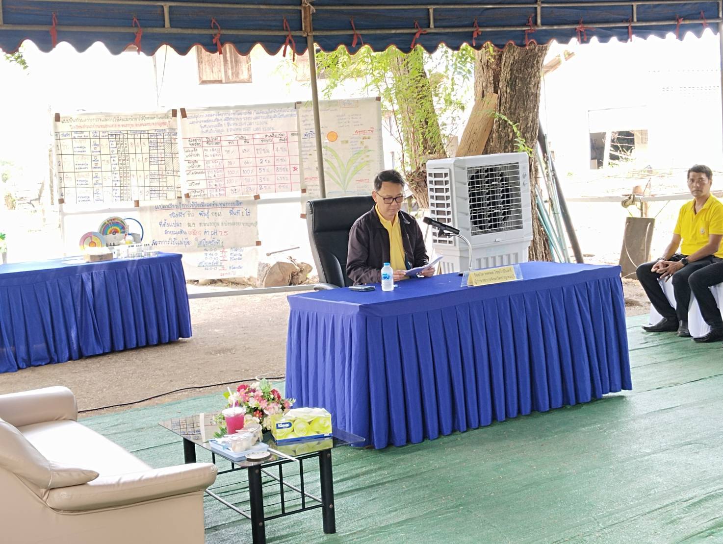 พจ.กาญจนบุรี นำทีมรับการตรวจเยี่ยมโครงการอันเนื่องมาจากพระราชดำริ ในพื้นที่อำเภอบ่อพลอยและอำเภอห้วยกระเจา จังหวัดกาญจนบุรี