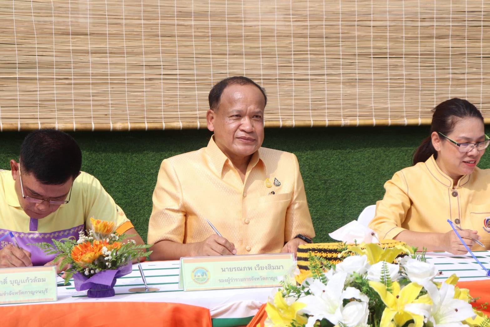 พช.กาญจนบุรี จับมือ ภาคีเครือข่ายสืบสานพระราชปณิธาน ขับเคลื่อนโครงการ “โคกหนองนาแห่งน้ำใจและความหวัง กรมราชทัณฑ์”