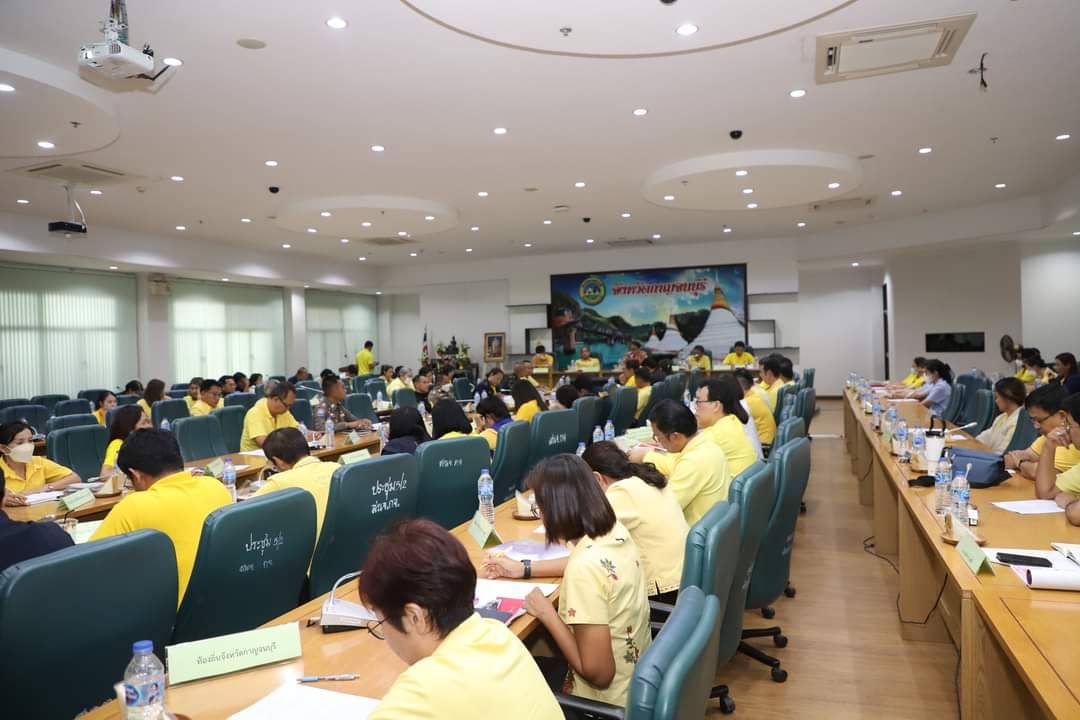 พช.กาญจนบุรี ร่วมประชุมเตรียมความพร้อมการจัดงานสัปดาห์สะพานข้ามแม่น้ำแควและงานกาชาดจังหวัดกาญจนบุรี