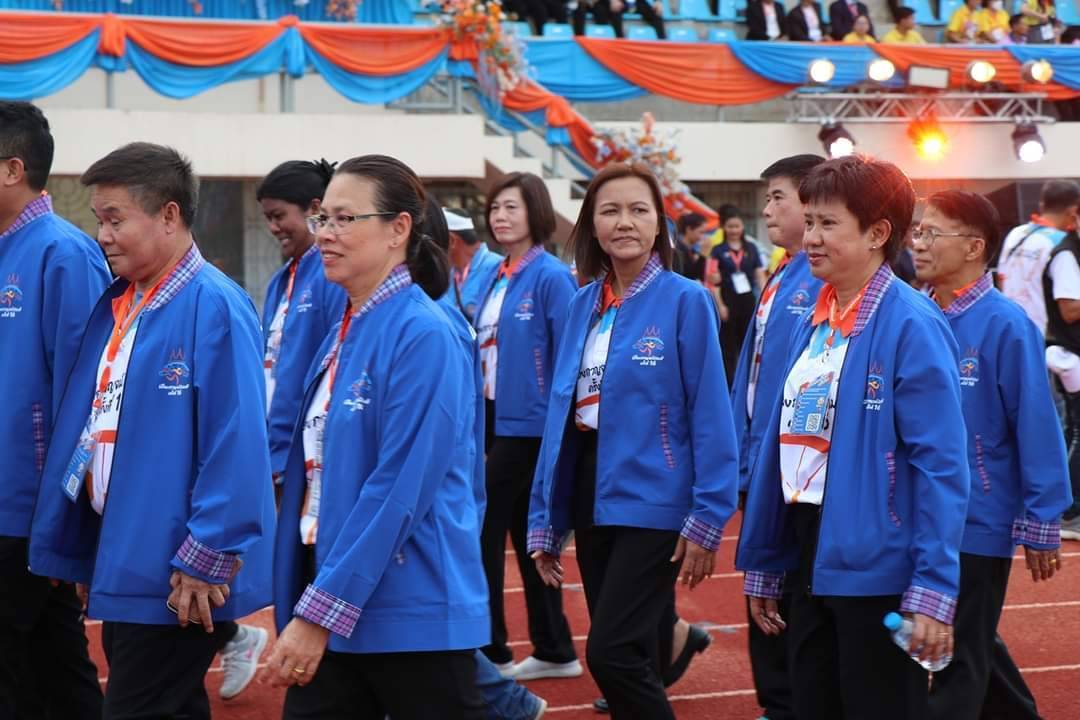 พช.กาญจนบุรี ร่วมพิธีเปิดการแข่งขันกีฬาและนันทนาการผู้สูงอายุแห่งประเทศไทย ครั้งที่ 16 ประจำปี 2567 “เมืองกาญจน์เกมส์”