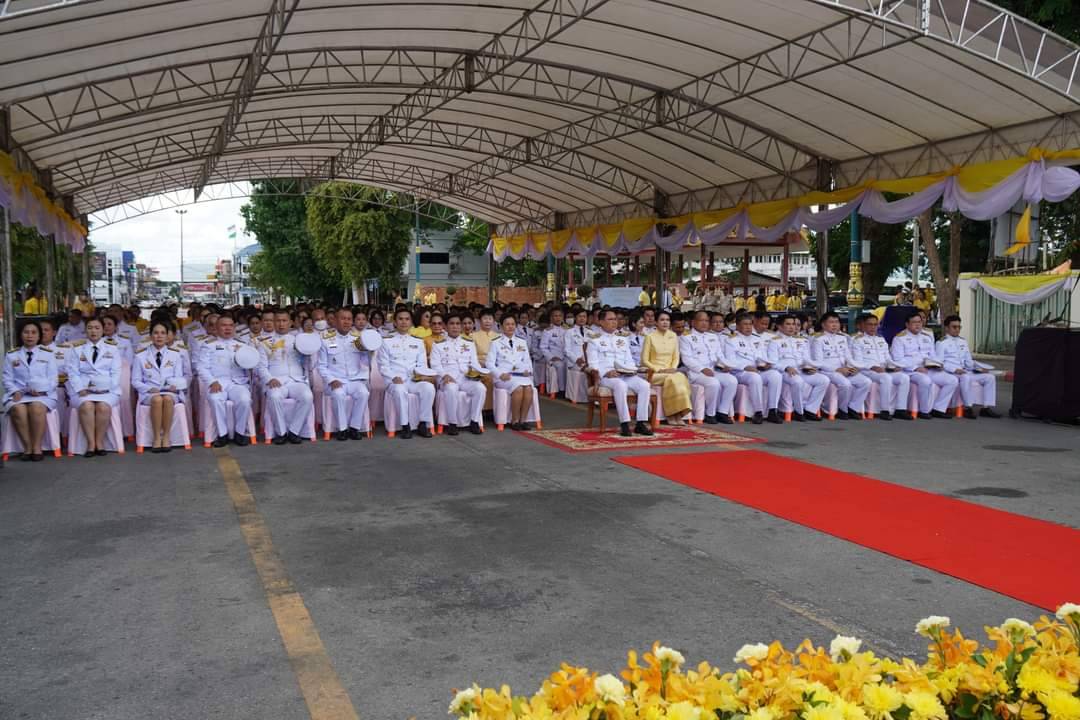พัฒนาการจังหวัดกาญจนบุรี นำข้าราชการร่วมพิธีอัญเชิญขันน้ำสาครและที่ตักน้ำ จาก วัดวังก์วิเวการาม มายังพระอุโบสถวัดไชยชุมพลชนะสงคราม พระอารามหลวง เพื่อทำพิธีเสกน้ำพระพุทธมนต์ศักดิ์สิทธิ์ งานเฉลิมพระเกียรติพระบาทสมเด็จพระเจ้าอยู่หัว เนื่องในโอกาสมหามงคลเฉลิมพระชนมพรรษา 6 รอบ 28 กรกฎาคม 2567