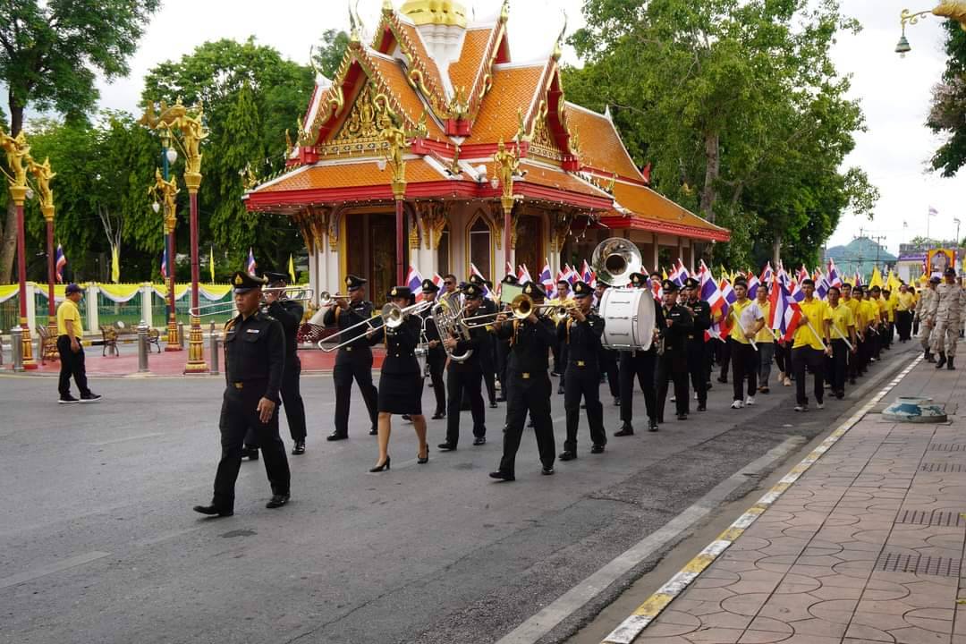 พัฒนาการจังหวัดกาญจนบุรี นำข้าราชการร่วมพิธีอัญเชิญขันน้ำสาครและที่ตักน้ำ จาก วัดวังก์วิเวการาม มายังพระอุโบสถวัดไชยชุมพลชนะสงคราม พระอารามหลวง เพื่อทำพิธีเสกน้ำพระพุทธมนต์ศักดิ์สิทธิ์ งานเฉลิมพระเกียรติพระบาทสมเด็จพระเจ้าอยู่หัว เนื่องในโอกาสมหามงคลเฉลิมพระชนมพรรษา 6 รอบ 28 กรกฎาคม 2567