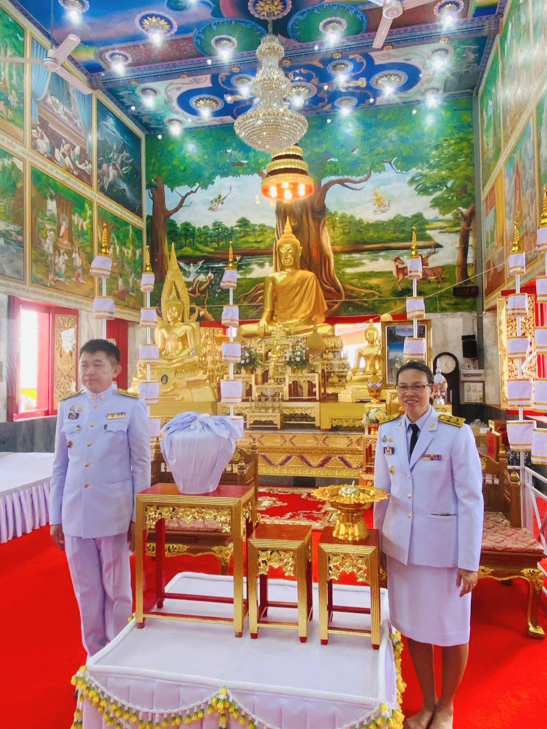 พัฒนาการจังหวัดกาญจนบุรี นำข้าราชการร่วมพิธีอัญเชิญขันน้ำสาครและที่ตักน้ำ จาก วัดวังก์วิเวการาม มายังพระอุโบสถวัดไชยชุมพลชนะสงคราม พระอารามหลวง เพื่อทำพิธีเสกน้ำพระพุทธมนต์ศักดิ์สิทธิ์ งานเฉลิมพระเกียรติพระบาทสมเด็จพระเจ้าอยู่หัว เนื่องในโอกาสมหามงคลเฉลิมพระชนมพรรษา 6 รอบ 28 กรกฎาคม 2567