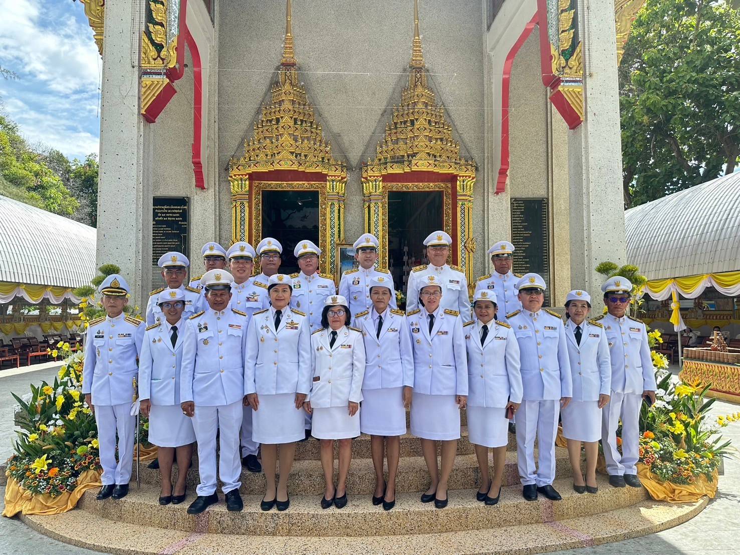 พัฒนาการจังหวัดกาญจนบุรี นำข้าราชการร่วมพิธีอัญเชิญขันน้ำสาครและที่ตักน้ำ จาก วัดวังก์วิเวการาม มายังพระอุโบสถวัดไชยชุมพลชนะสงคราม พระอารามหลวง เพื่อทำพิธีเสกน้ำพระพุทธมนต์ศักดิ์สิทธิ์ งานเฉลิมพระเกียรติพระบาทสมเด็จพระเจ้าอยู่หัว เนื่องในโอกาสมหามงคลเฉลิมพระชนมพรรษา 6 รอบ 28 กรกฎาคม 2567