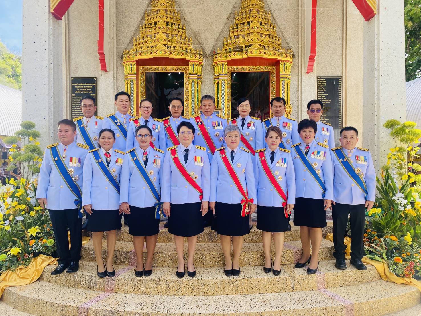พัฒนาการจังหวัดกาญจนบุรี นำข้าราชการร่วมพิธีเสกน้ำพระพุทธมนต์ศักดิ์สิทธิ์ งานเฉลิมพระเกียรติพระบาทสมเด็จพระเจ้าอยู่หัว เนื่องในโอกาสมหามงคลเฉลิมพระชนมพรรษา 6 รอบ 28 กรกฎาคม 2567