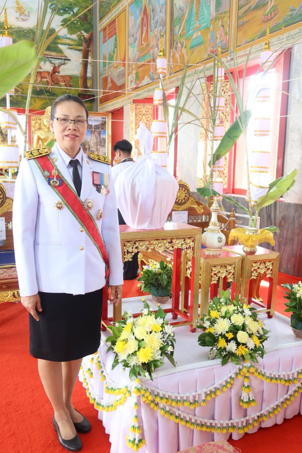 พัฒนาการจังหวัดกาญจนบุรี นำข้าราชการร่วมพิธีเสกน้ำพระพุทธมนต์ศักดิ์สิทธิ์ งานเฉลิมพระเกียรติพระบาทสมเด็จพระเจ้าอยู่หัว เนื่องในโอกาสมหามงคลเฉลิมพระชนมพรรษา 6 รอบ 28 กรกฎาคม 2567