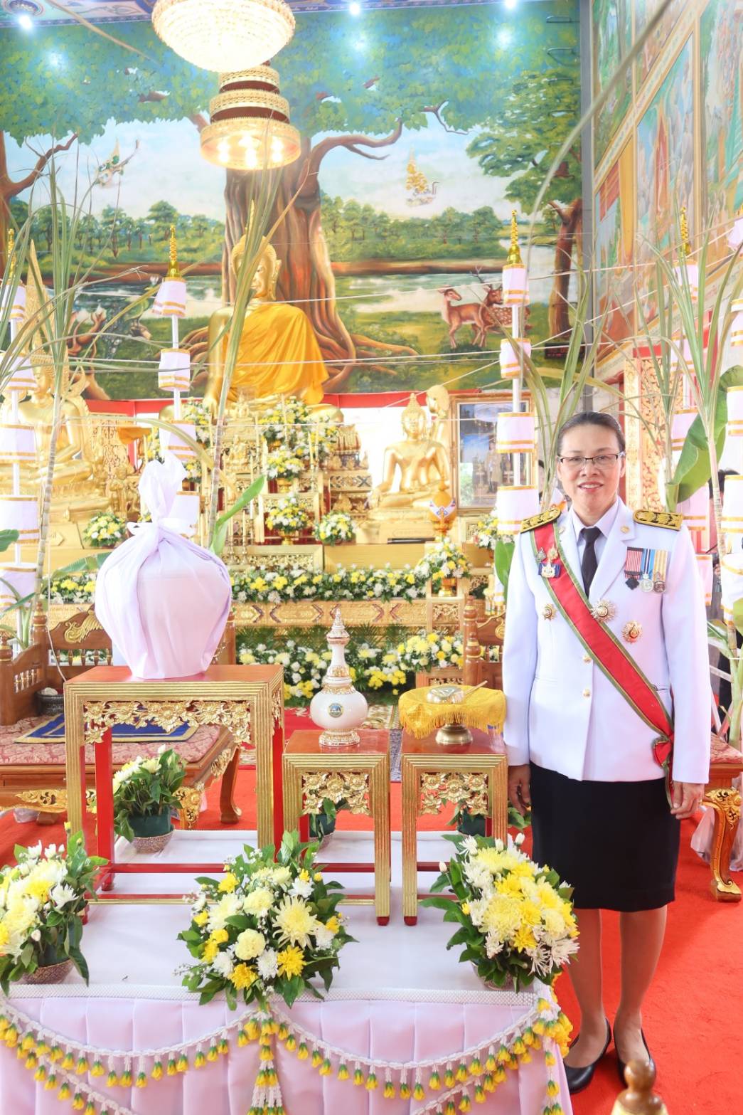 พัฒนาการจังหวัดกาญจนบุรี นำข้าราชการร่วมพิธีเสกน้ำพระพุทธมนต์ศักดิ์สิทธิ์ งานเฉลิมพระเกียรติพระบาทสมเด็จพระเจ้าอยู่หัว เนื่องในโอกาสมหามงคลเฉลิมพระชนมพรรษา 6 รอบ 28 กรกฎาคม 2567