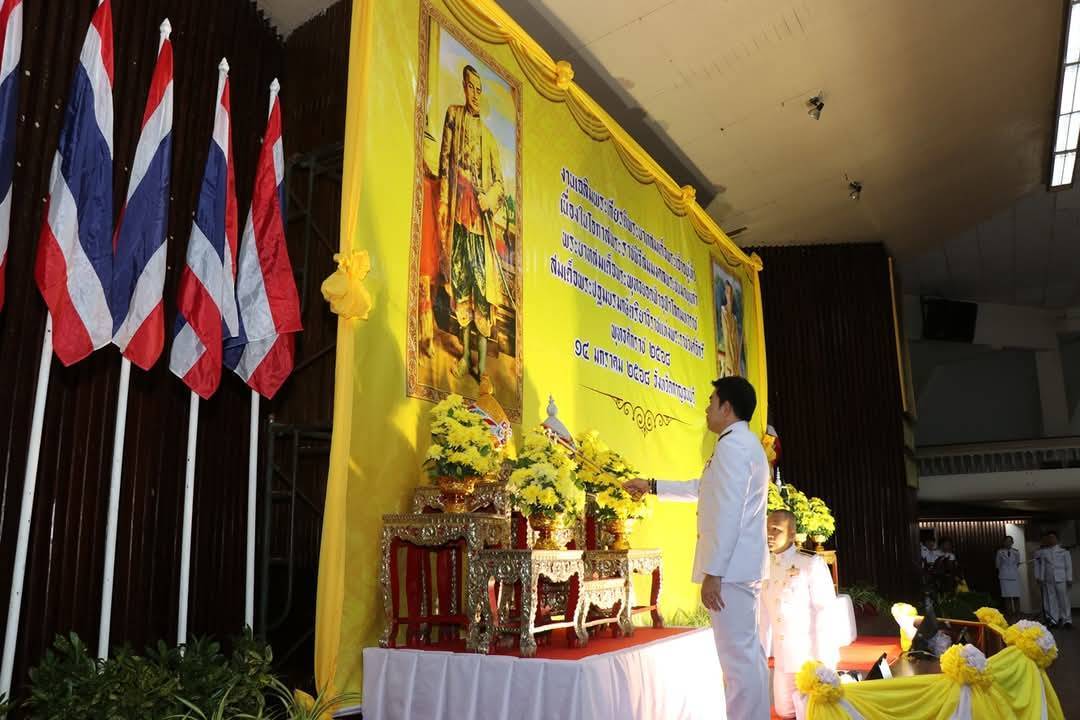 พัฒนาการจังหวัดกาญจนบุรี นำข้าราชการ พช. ร่วมพิธีทางศาสนามหามงคล ถวายพระราชกุศล เฉลิมพระเกียรติพระบาทสมเด็จพระเจ้าอยู่หัว เนื่องในโอกาสพระราชพิธีสมมงคลพระชนมายุเท่าพระบาทสมเด็จพระพุทธยอดฟ้าจุฬาโลกมหาราช สมเด็จพระปฐมบรมกษัตริยาธิราชแห่งพระราชวงศ์จักรี พุทธศักราช 2568